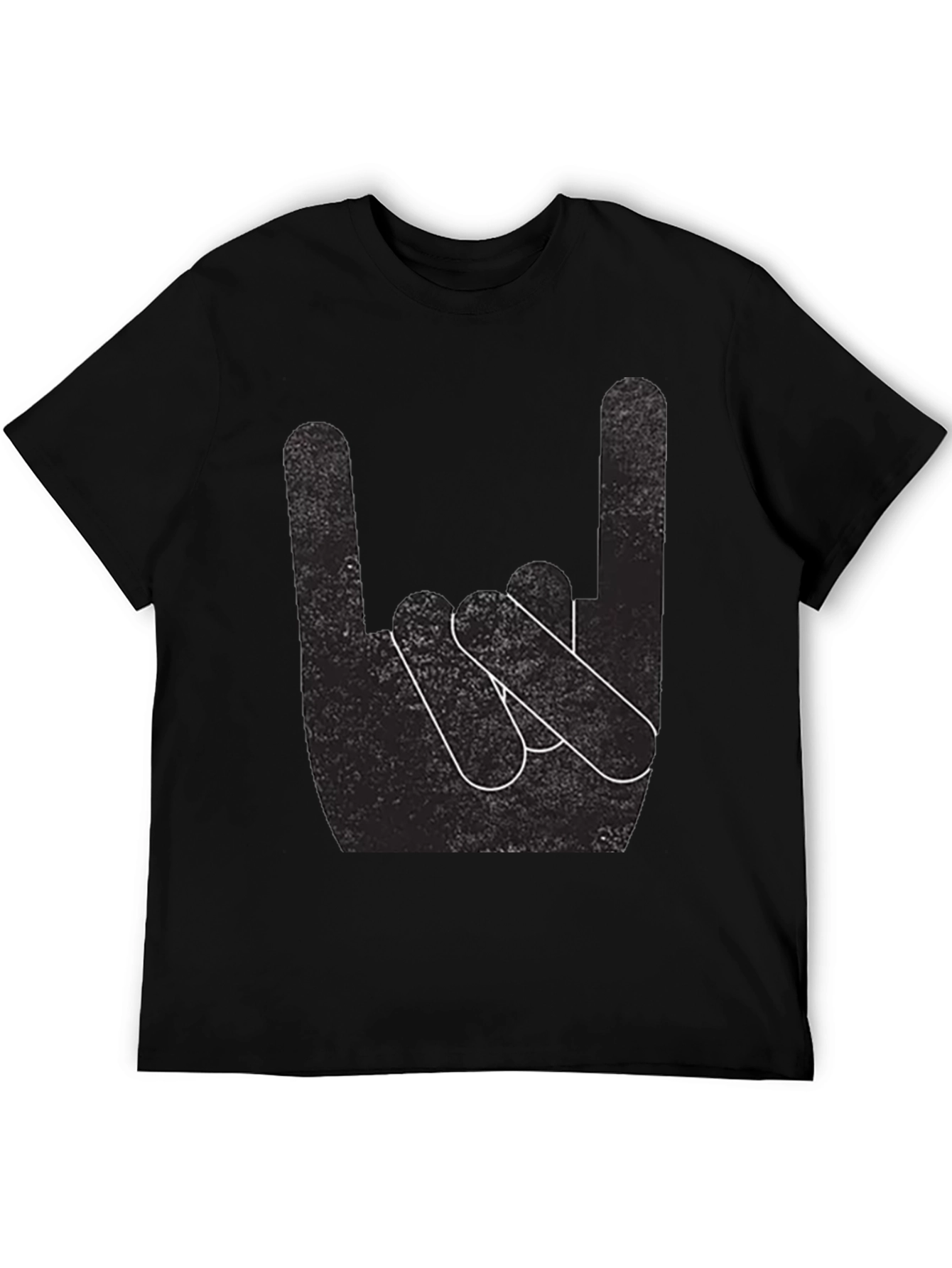 Rock On! Black Graphic T-Shirt