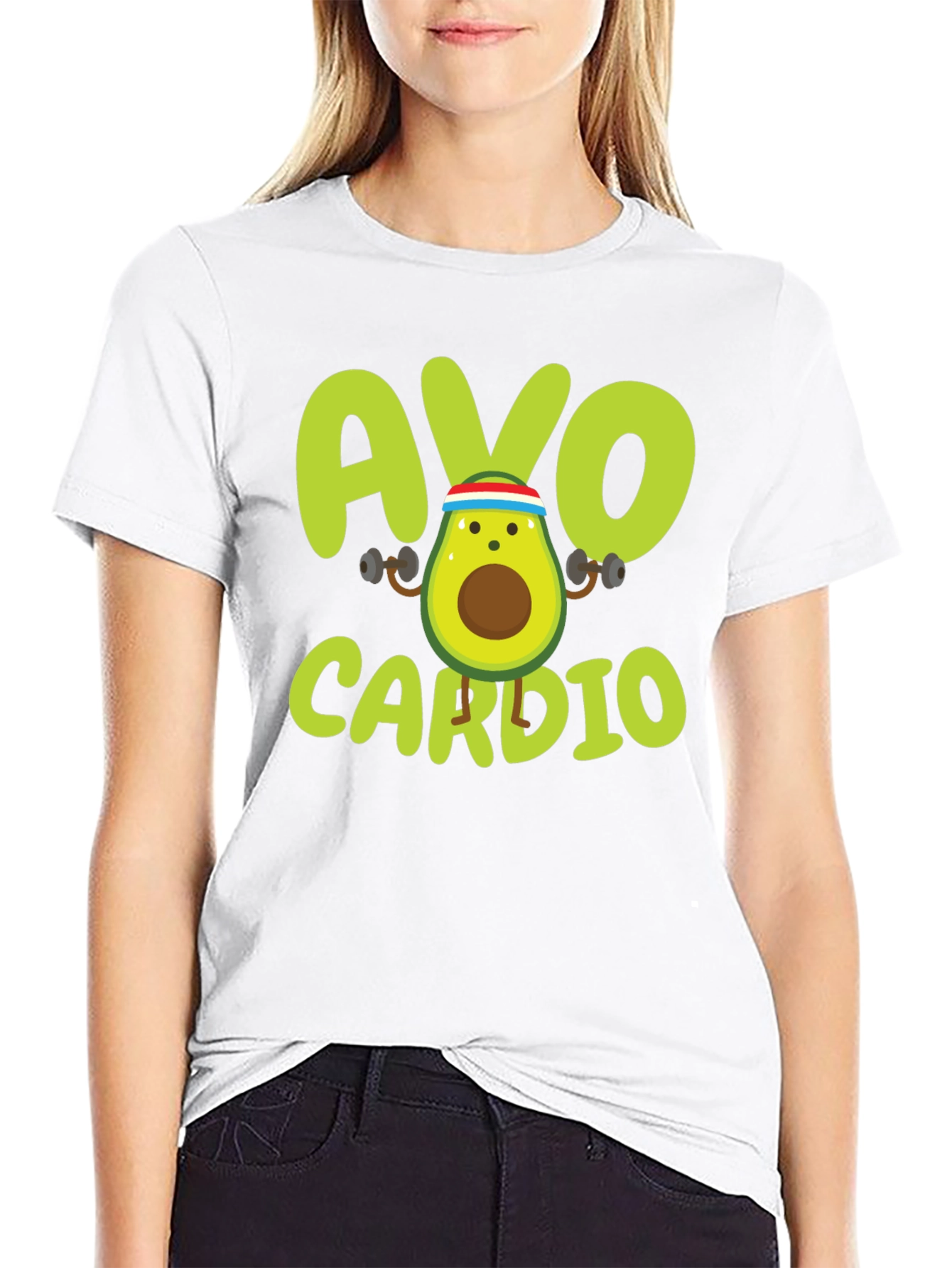 Avo Cardio T-Shirt - Workout Avocado Tee