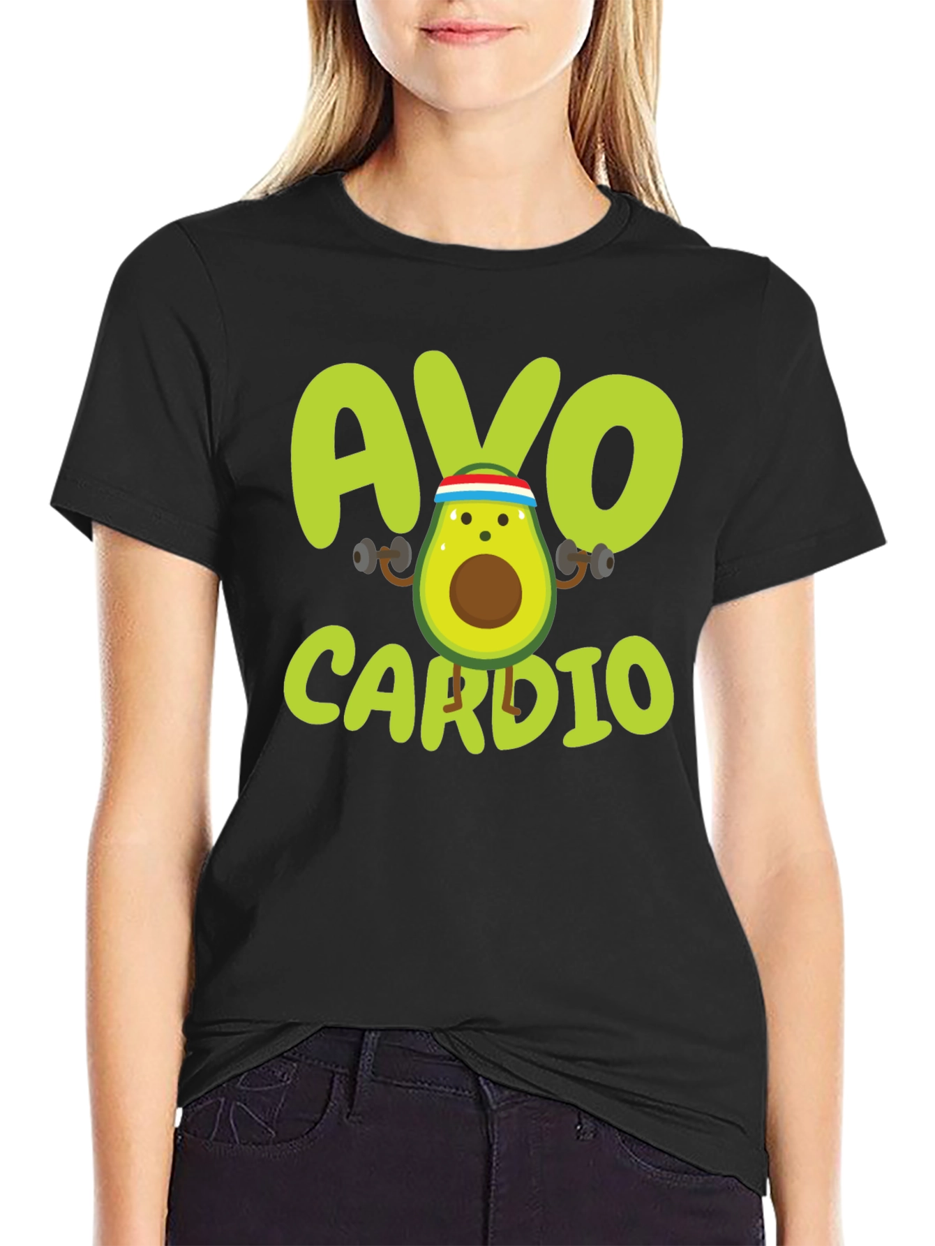 Avo Cardio T-Shirt - Workout Avocado Tee