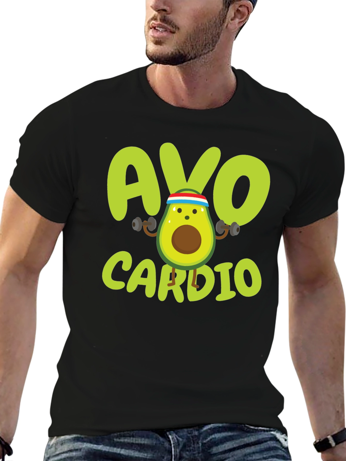 Avo Cardio T-Shirt - Workout Avocado Tee