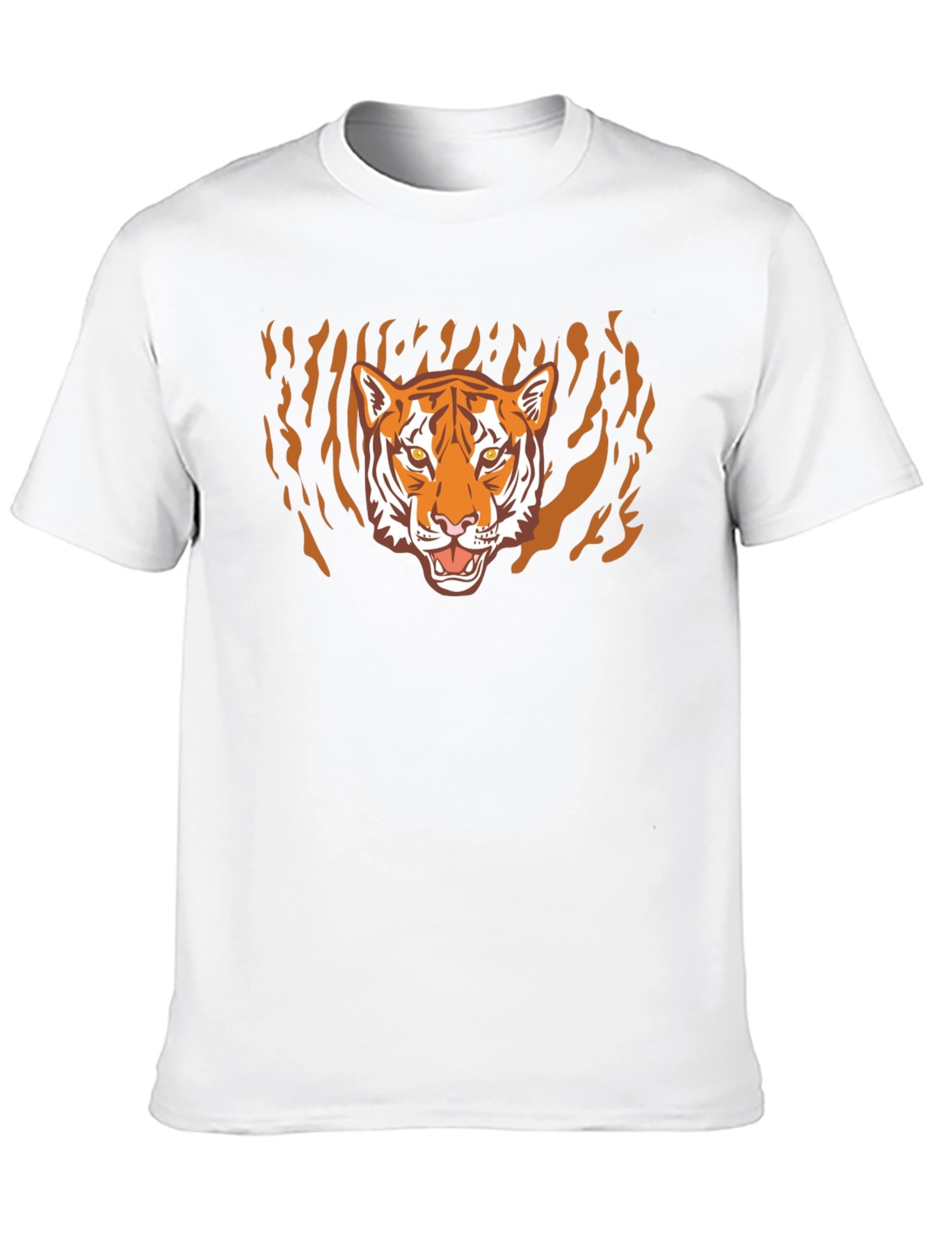 Bold Tiger Graphic Black T-Shirt