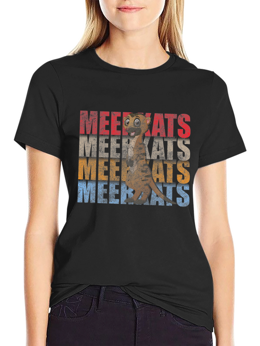 Retro Meerkat T-Shirt - Vintage Style Graphic Tee