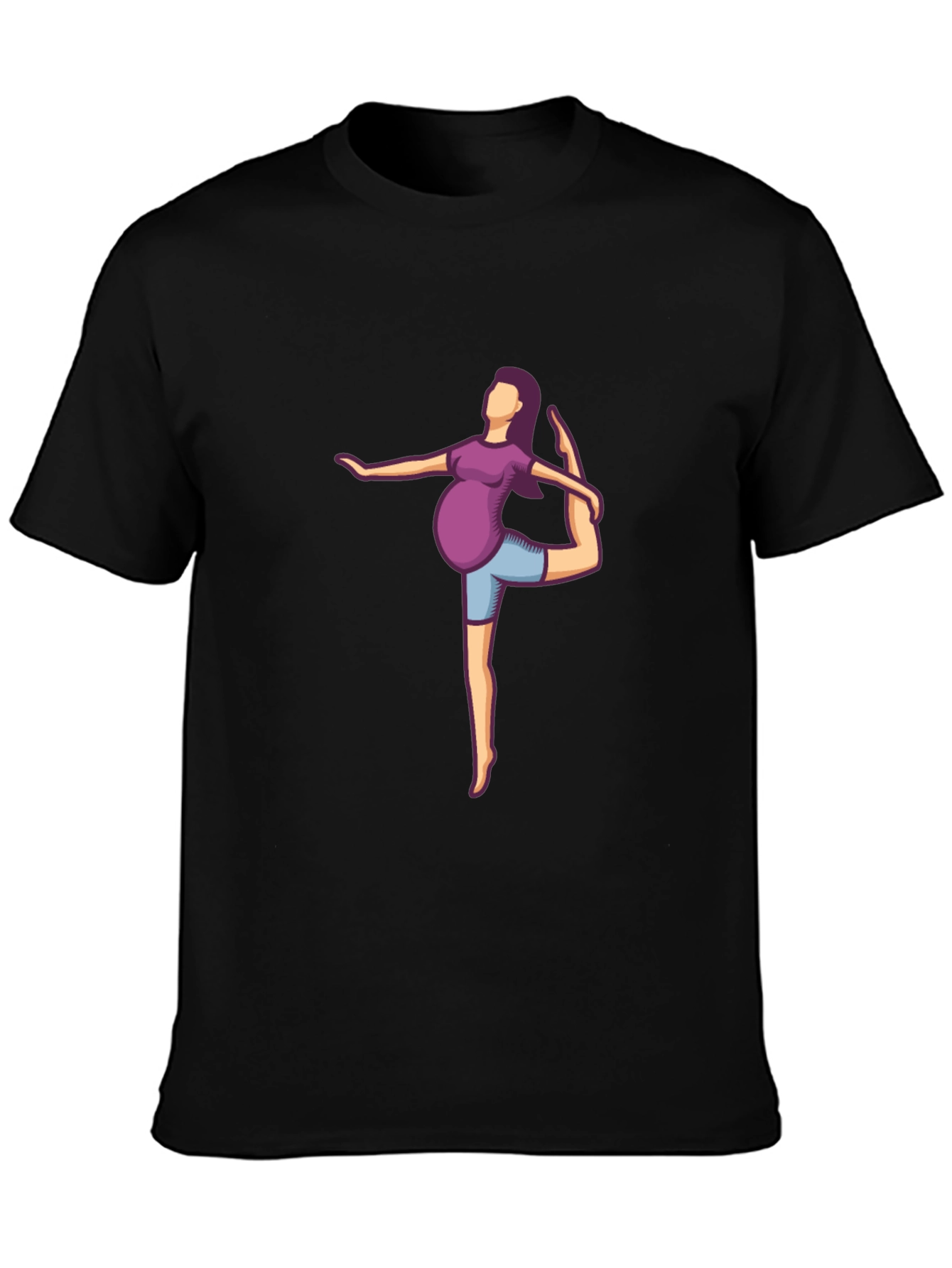 Pregnant Yoga Pose T-Shirt