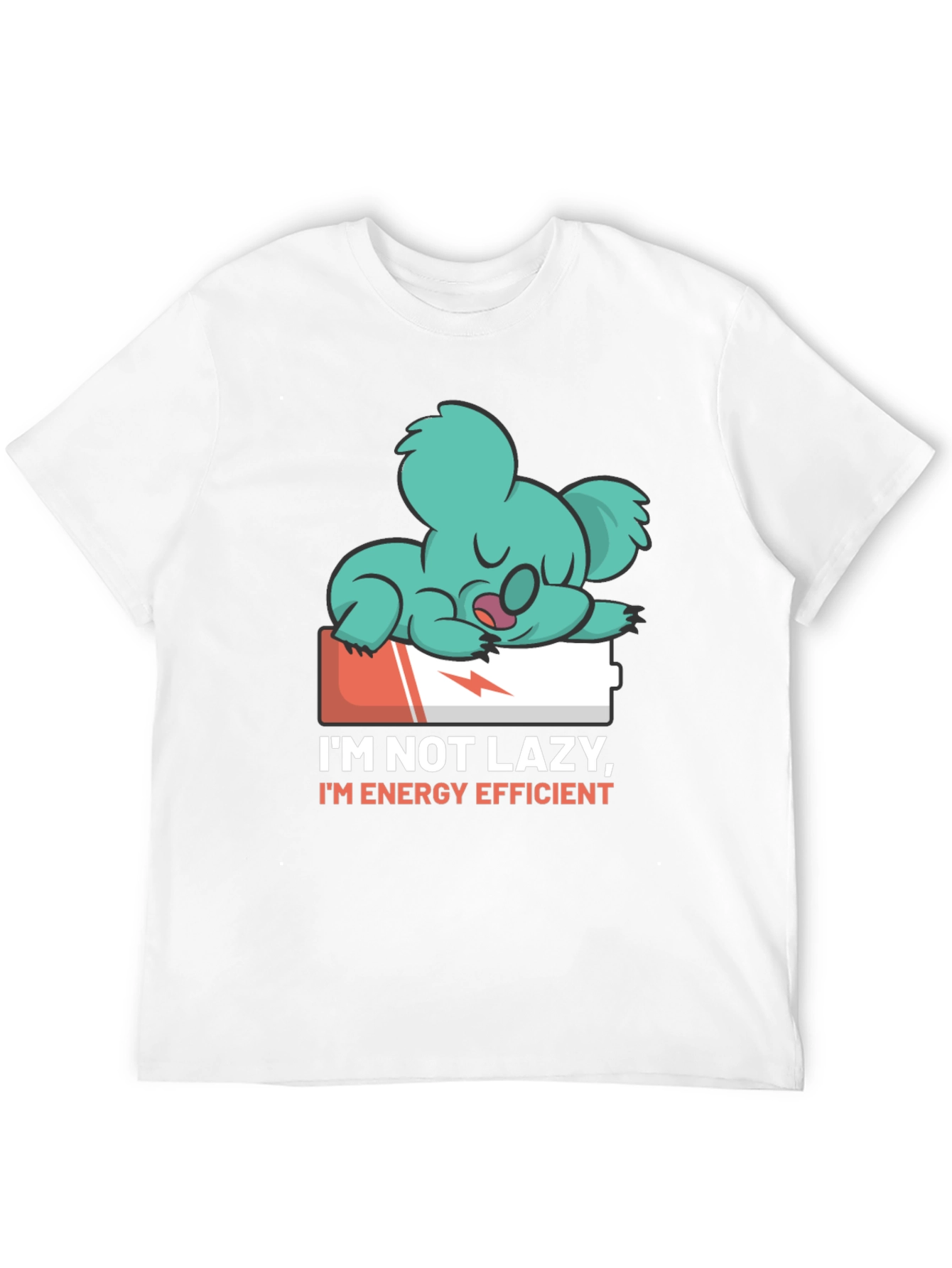 Lazy Koala Energy Efficient Black Tee