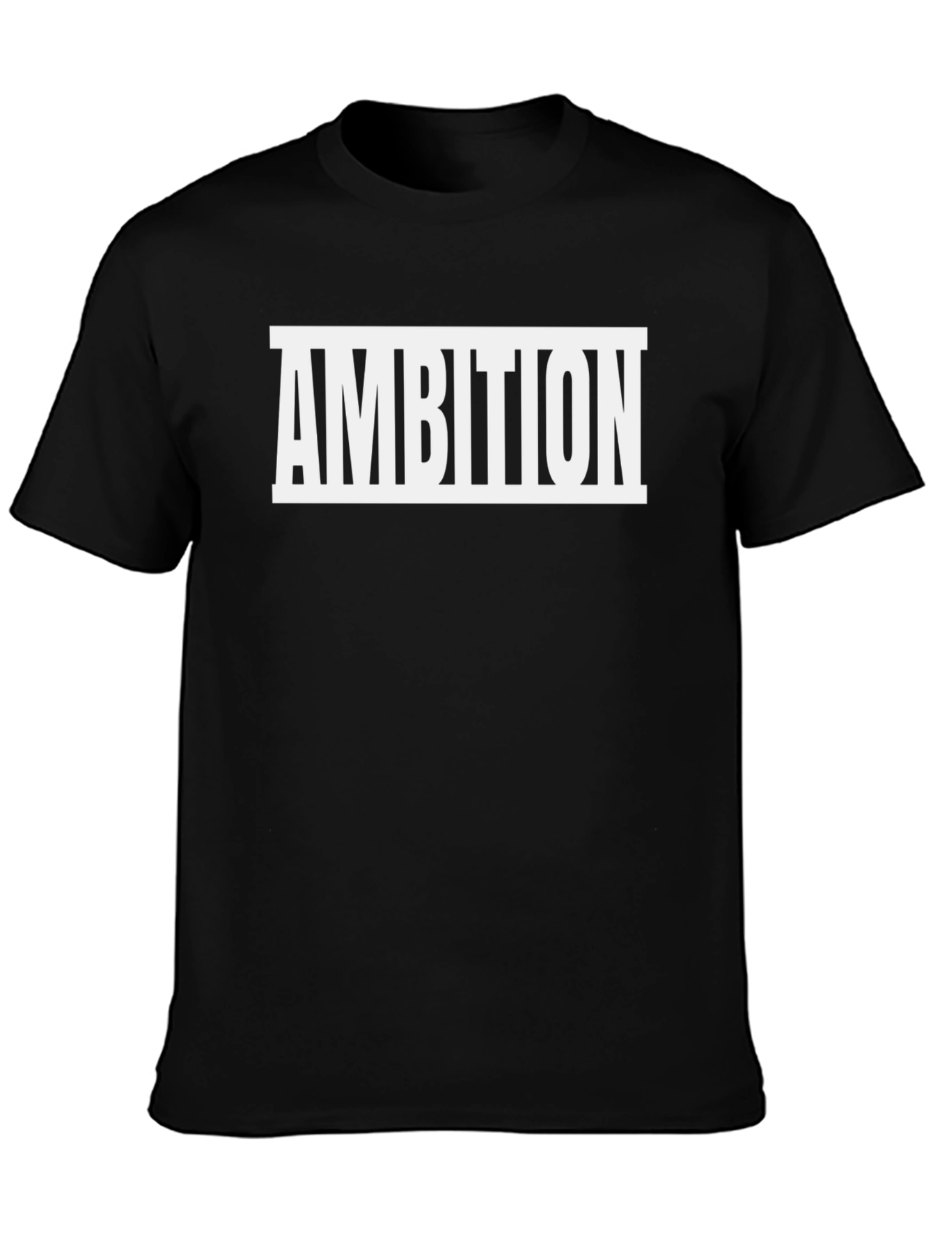 Ambition Graphic Tee - Black Cotton Blend