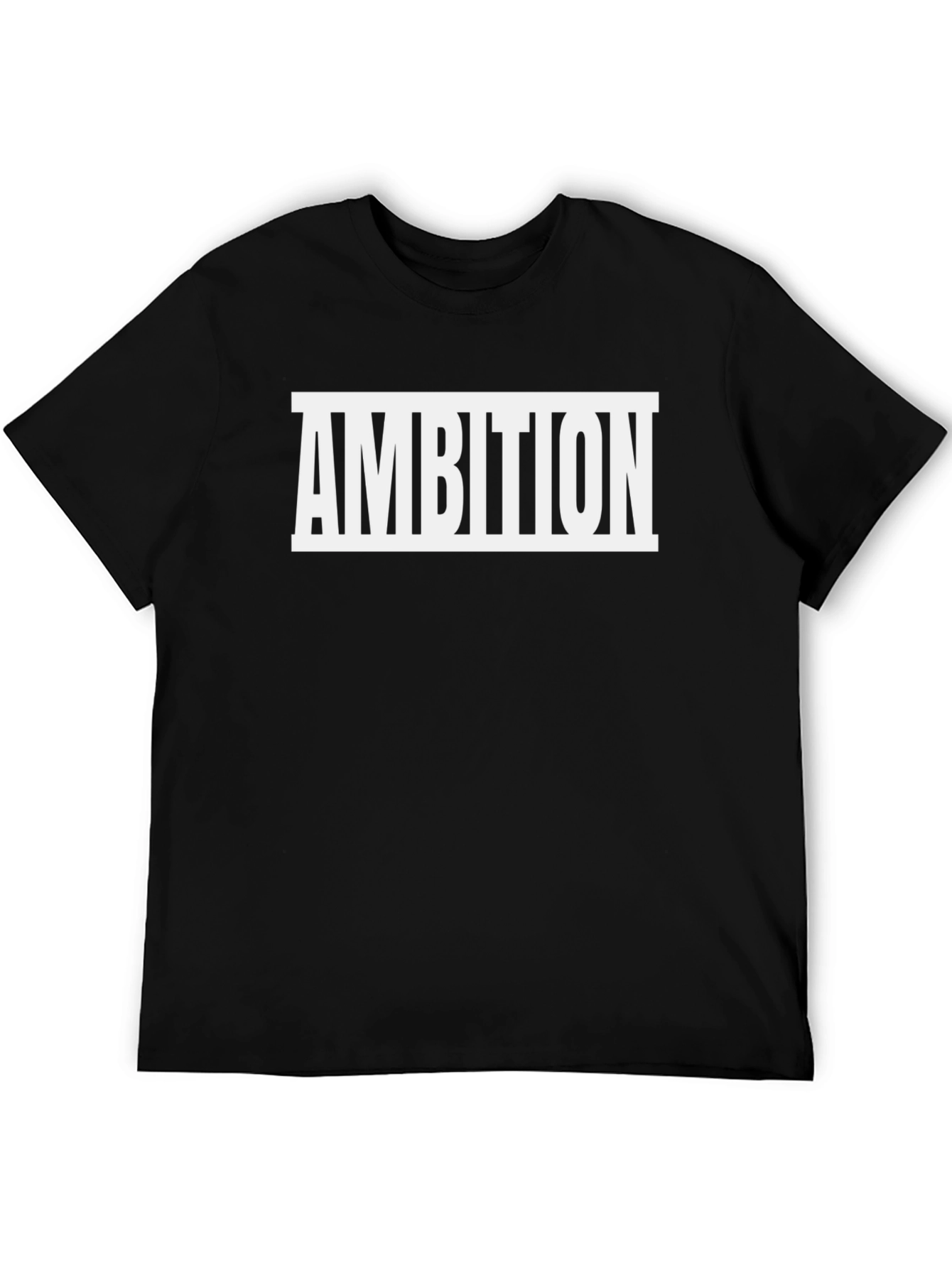Ambition Graphic Tee - Black Cotton Blend