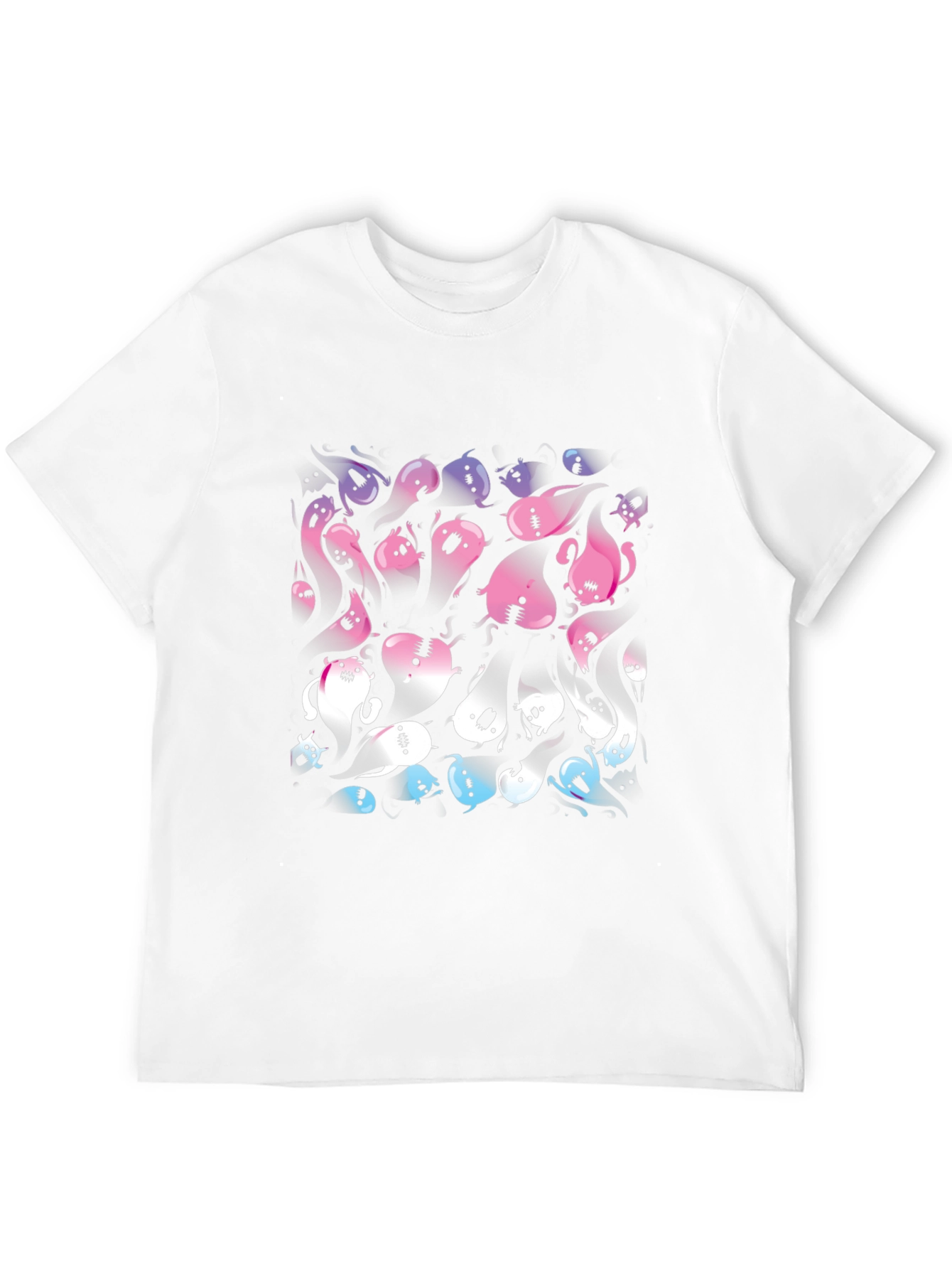 Bisexual Pride Flag Ghosts T-Shirt - Halloween Tee