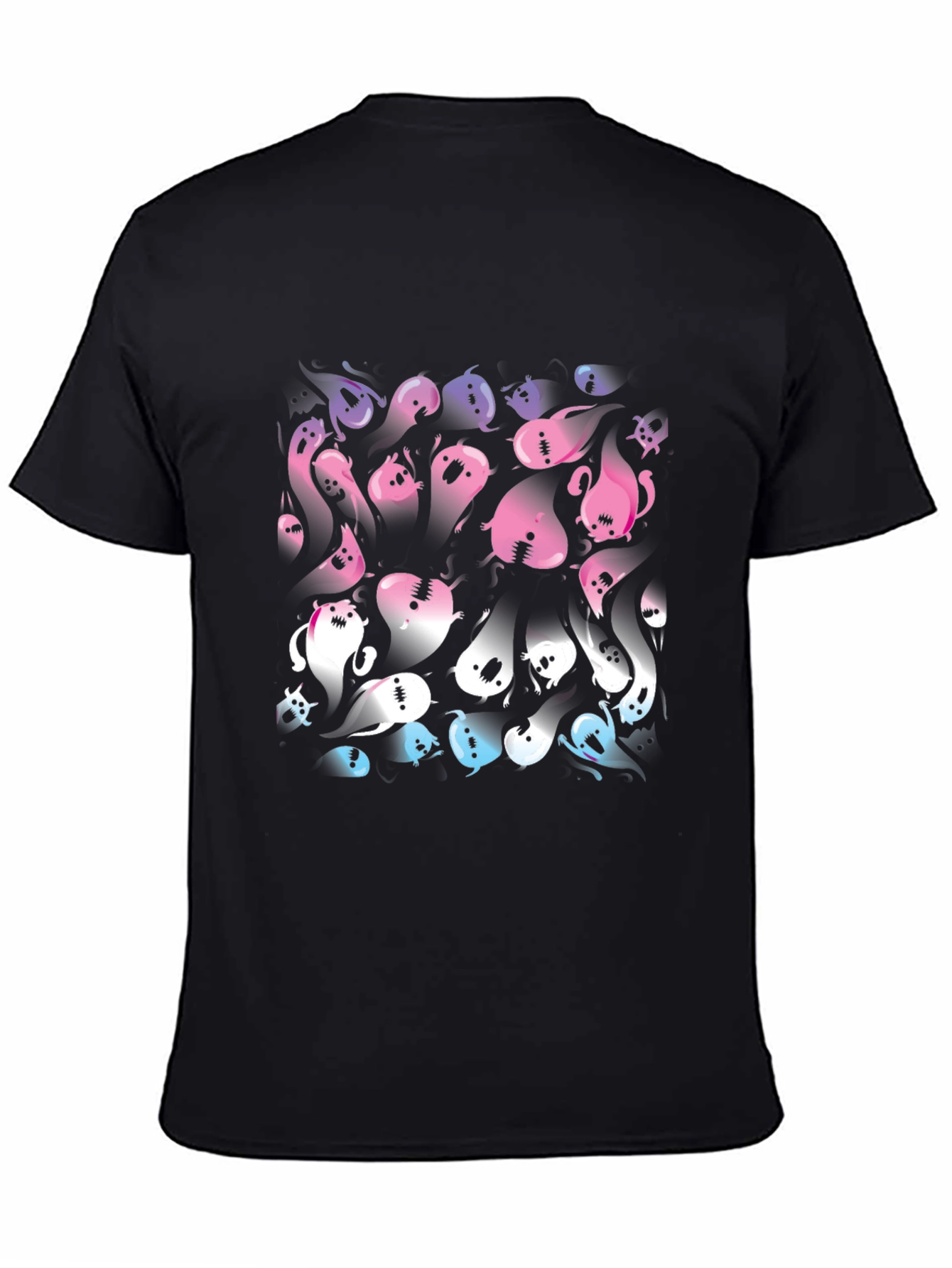 Bisexual Pride Flag Ghosts T-Shirt - Halloween Tee