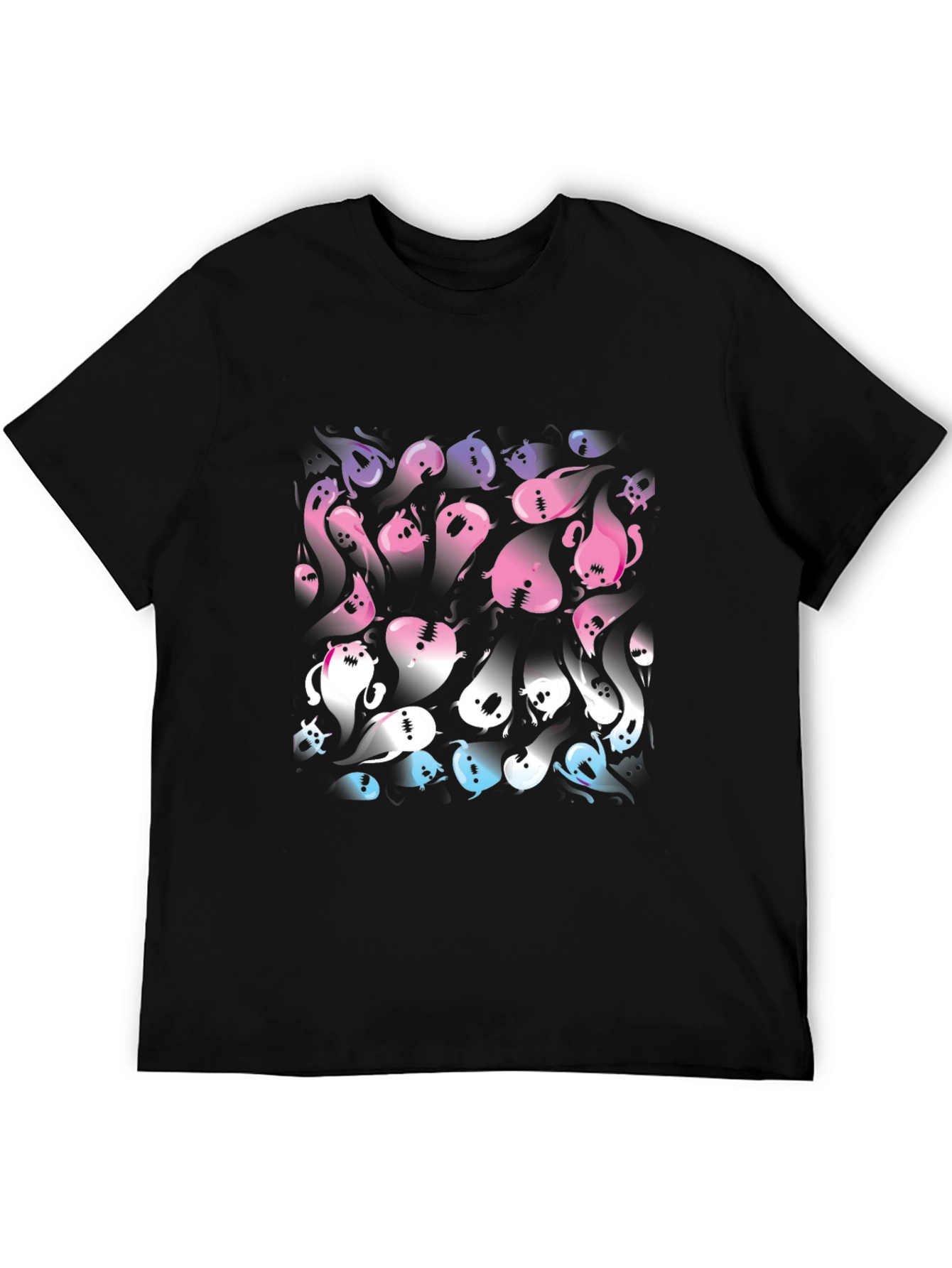 Bisexual Pride Flag Ghosts T-Shirt - Halloween Tee