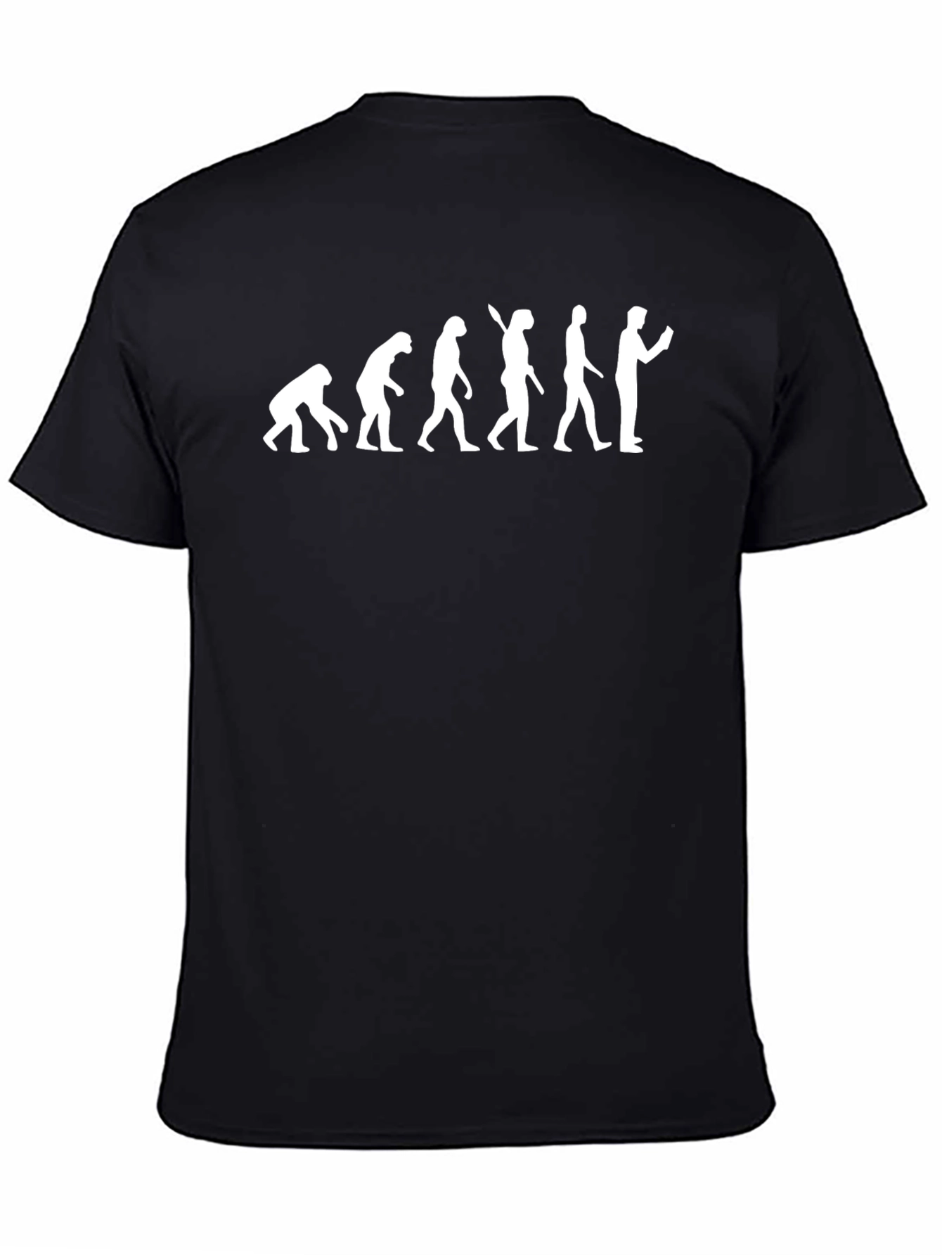 Evolution of Man T-Shirt - Black Cotton Tee