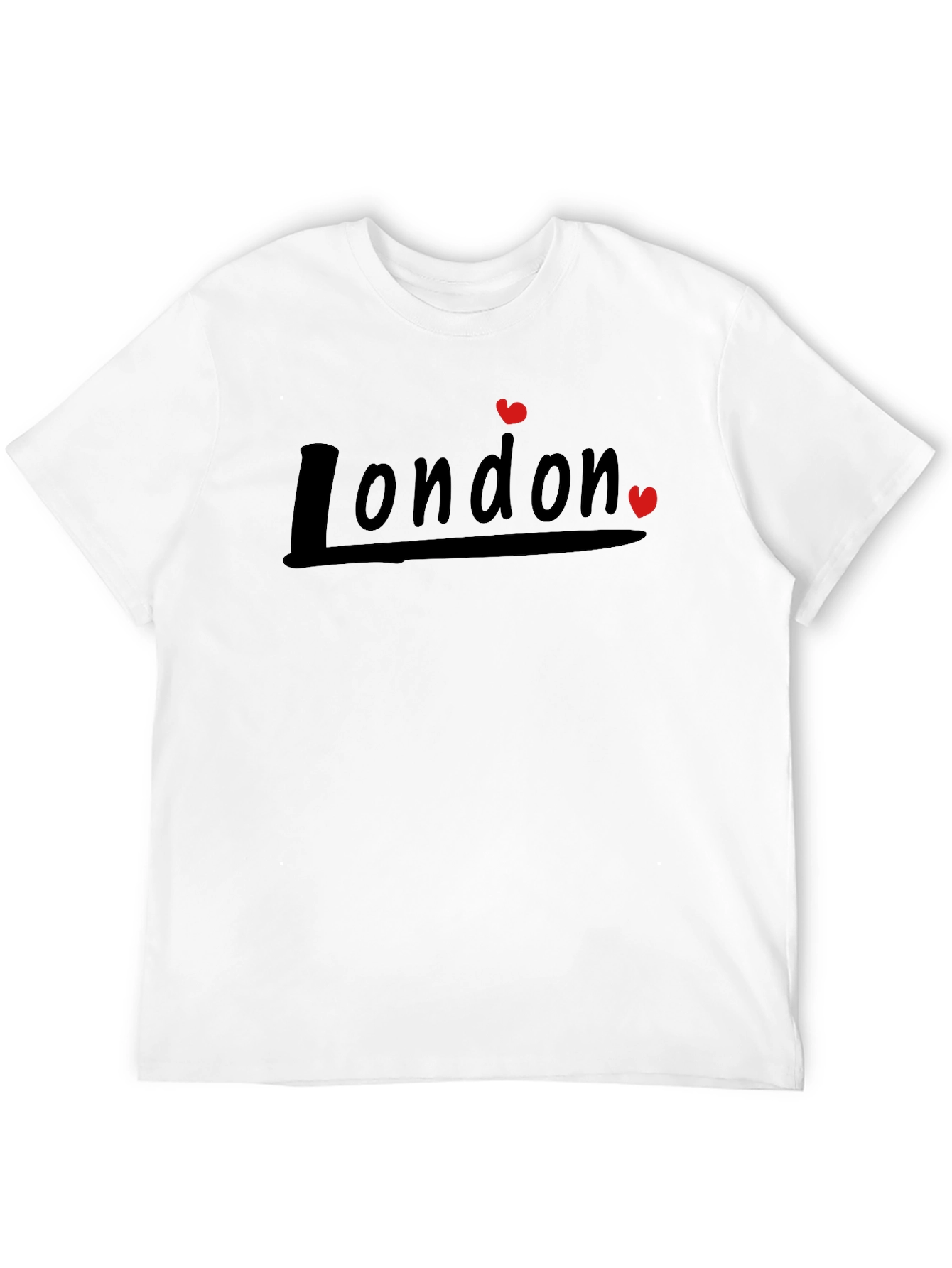 London Love Heart Black T-Shirt