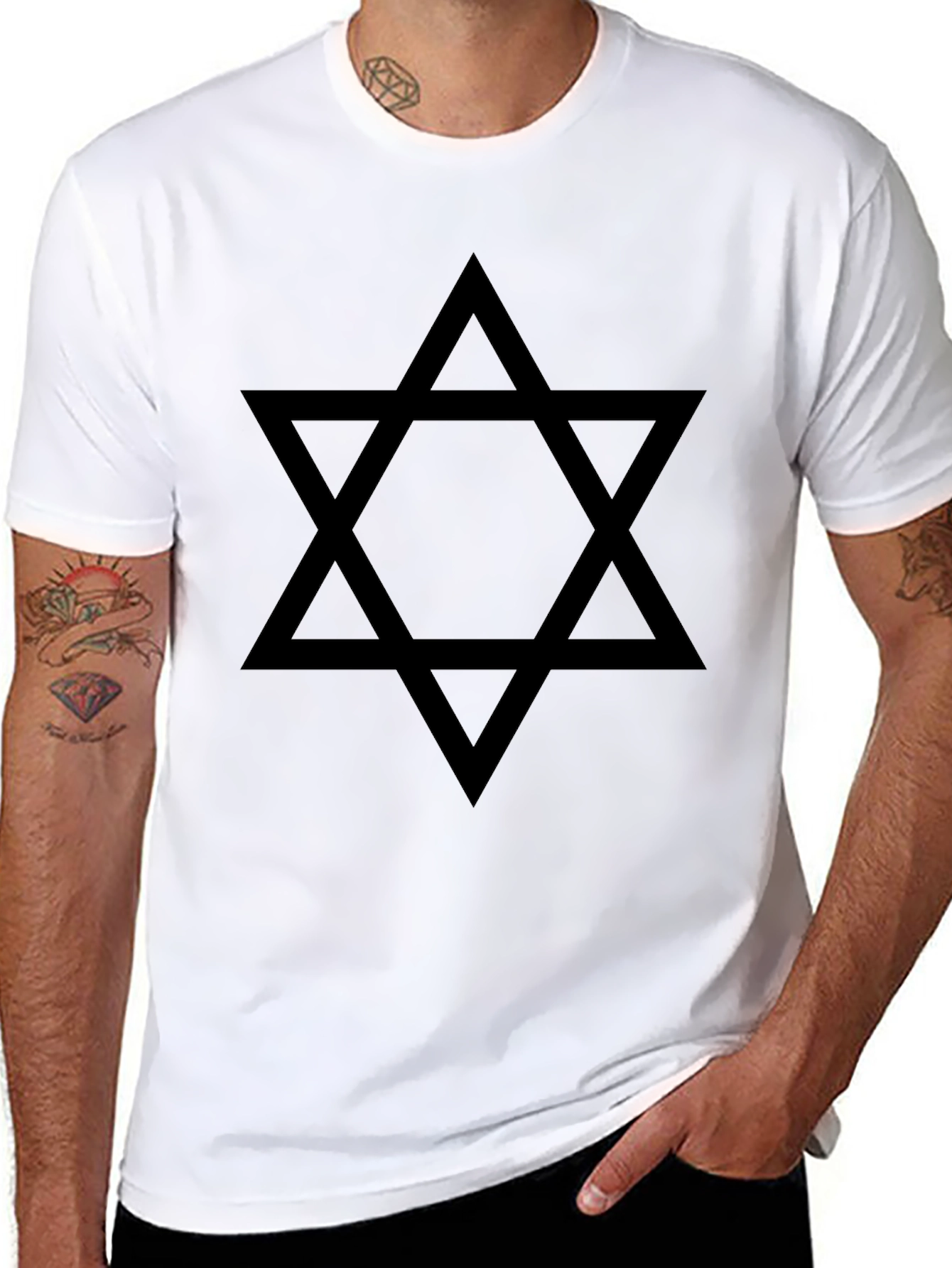 Black Star of David T-Shirt