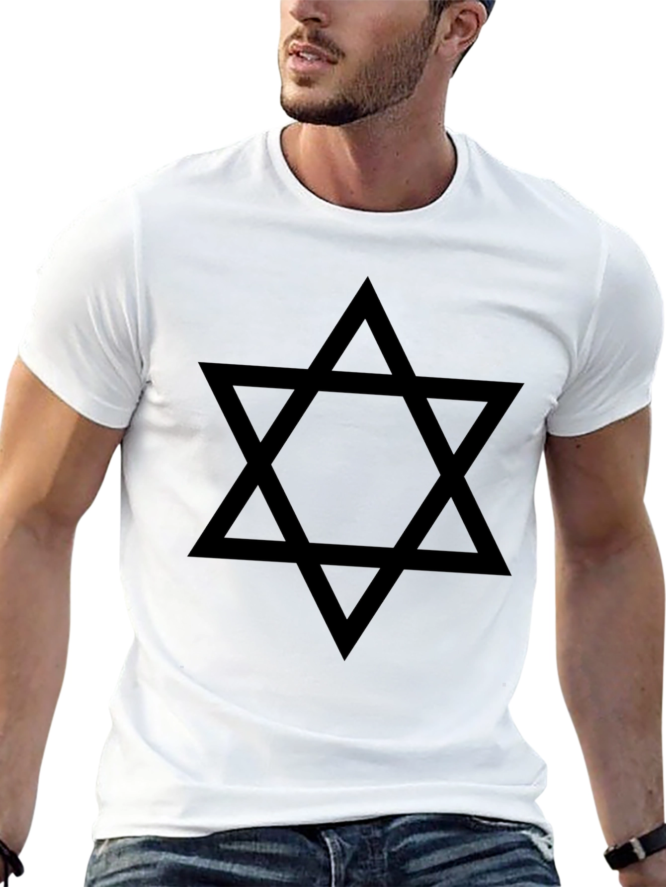 Black Star of David T-Shirt