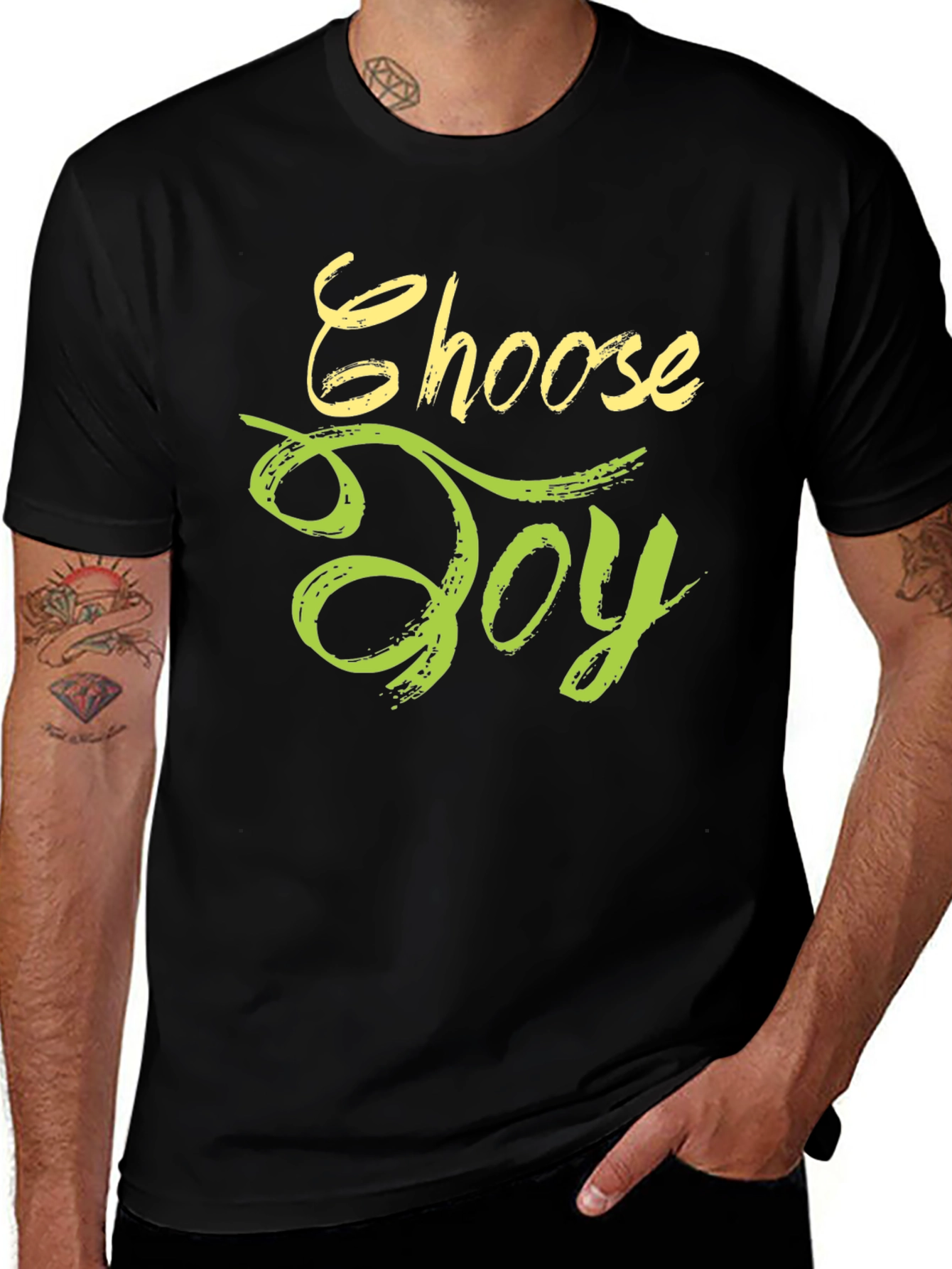 Choose Joy Graphic Tee - Black Unisex T-Shirt