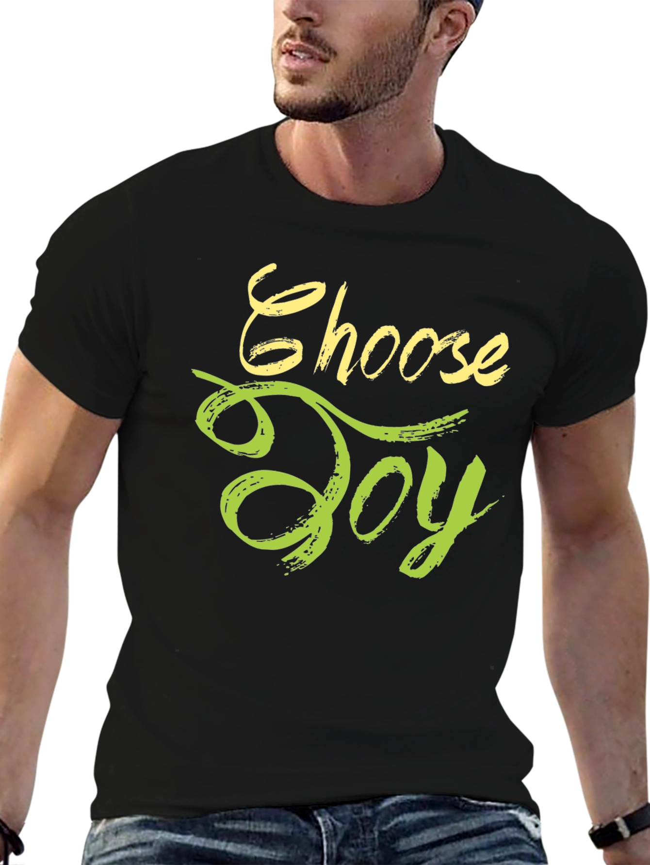 Choose Joy Graphic Tee - Black Unisex T-Shirt