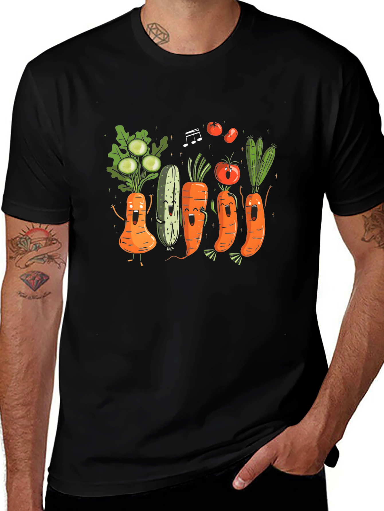 Vegetable Band T-Shirt: Fun Foodie Fashion