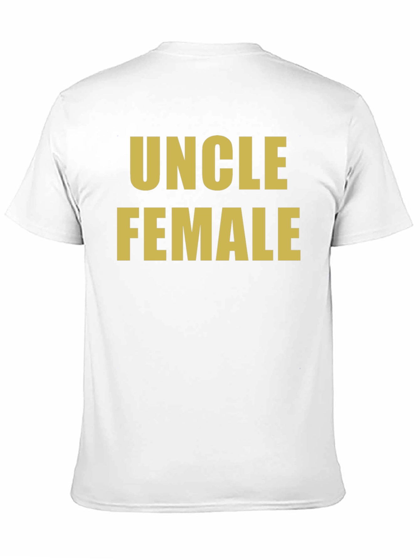 Uncle Female Black T-Shirt Novelty Humor