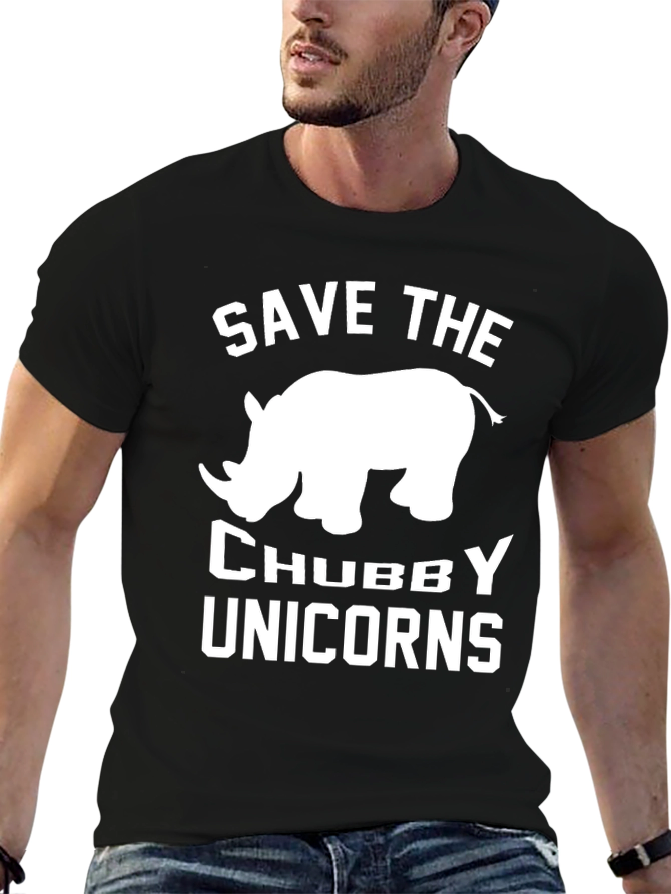 Save the Chubby Unicorns Graphic Tee