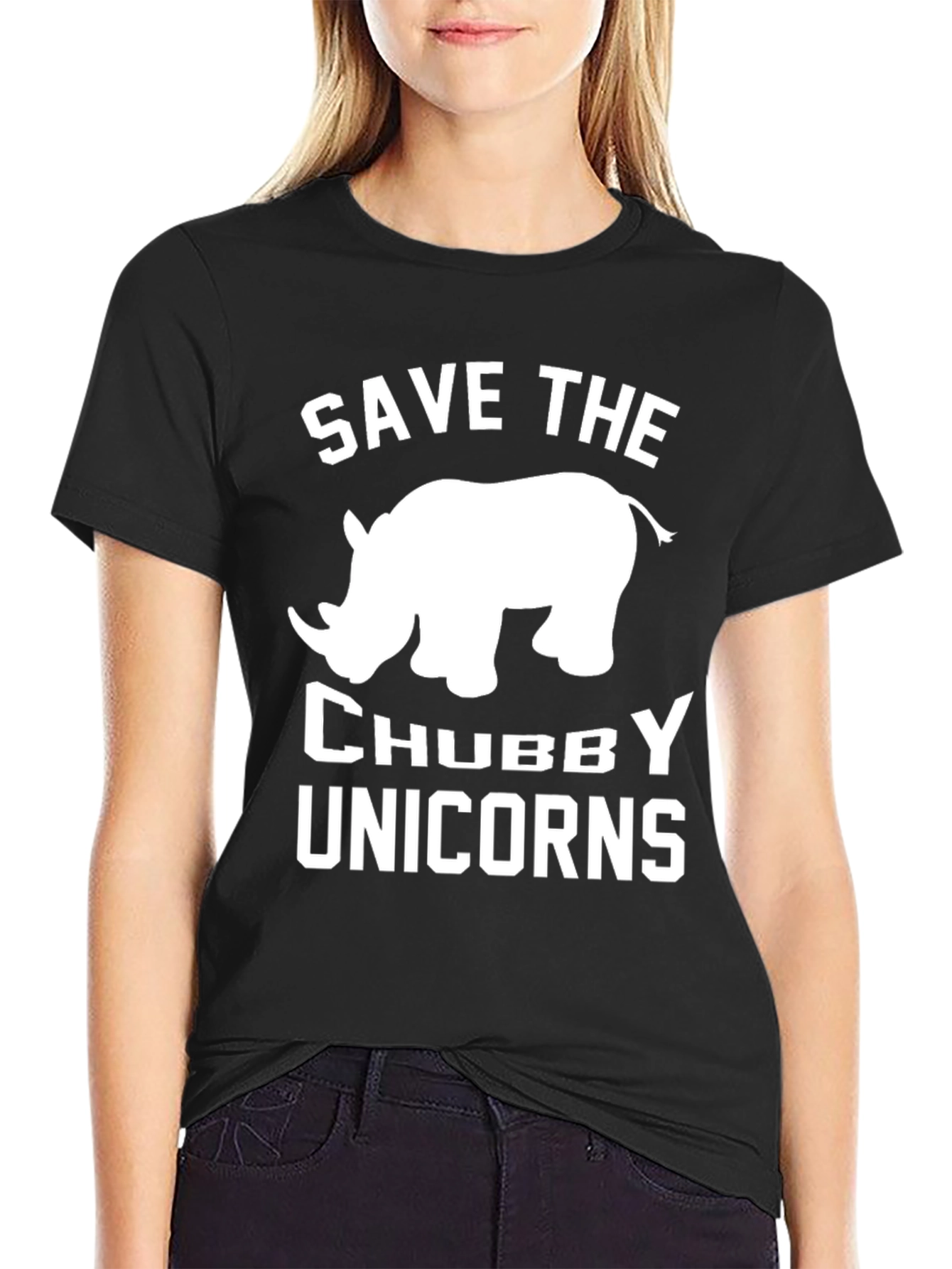 Save the Chubby Unicorns Graphic Tee