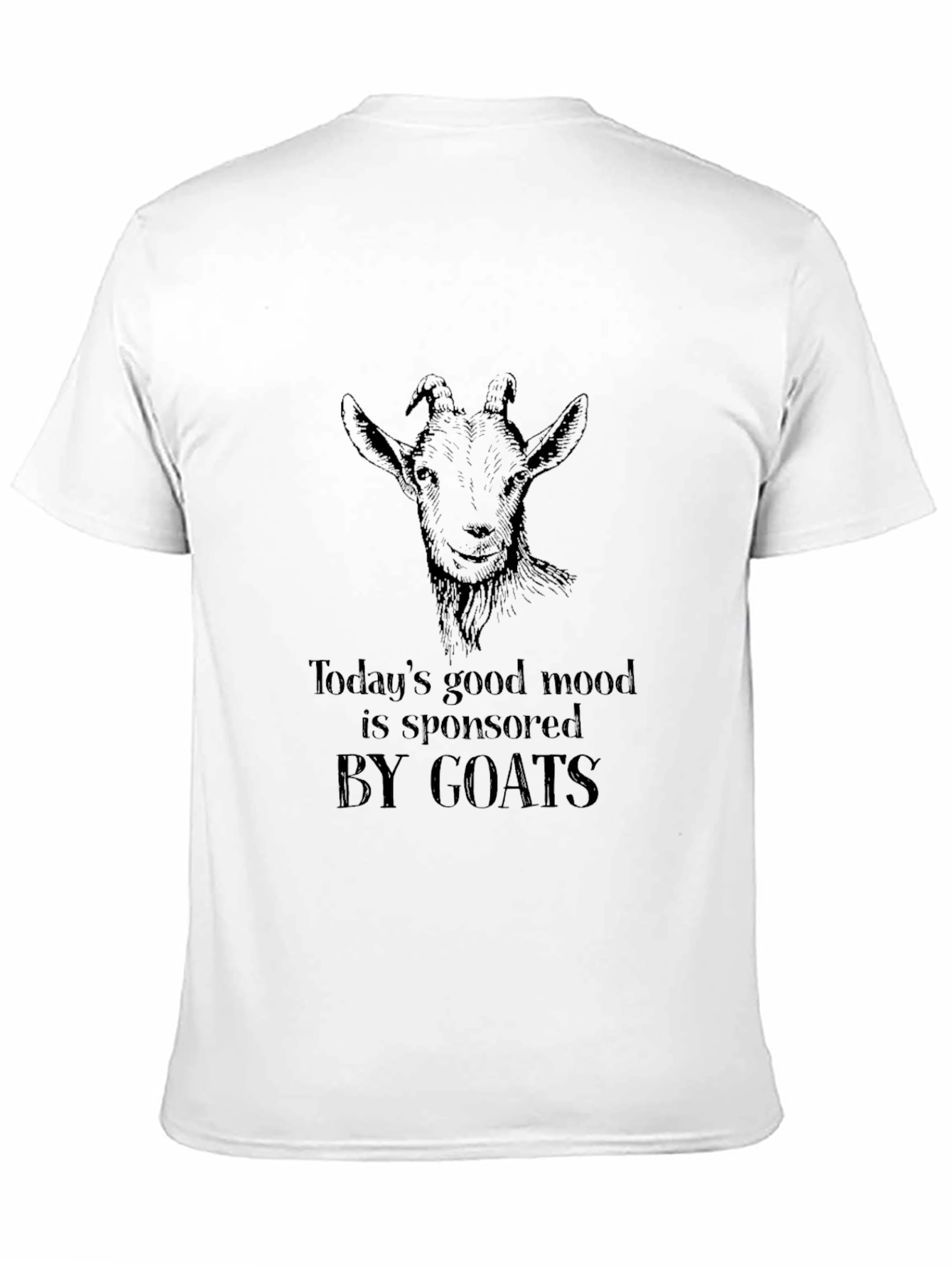 Funny Goat Graphic Tee - Todays Good Mood