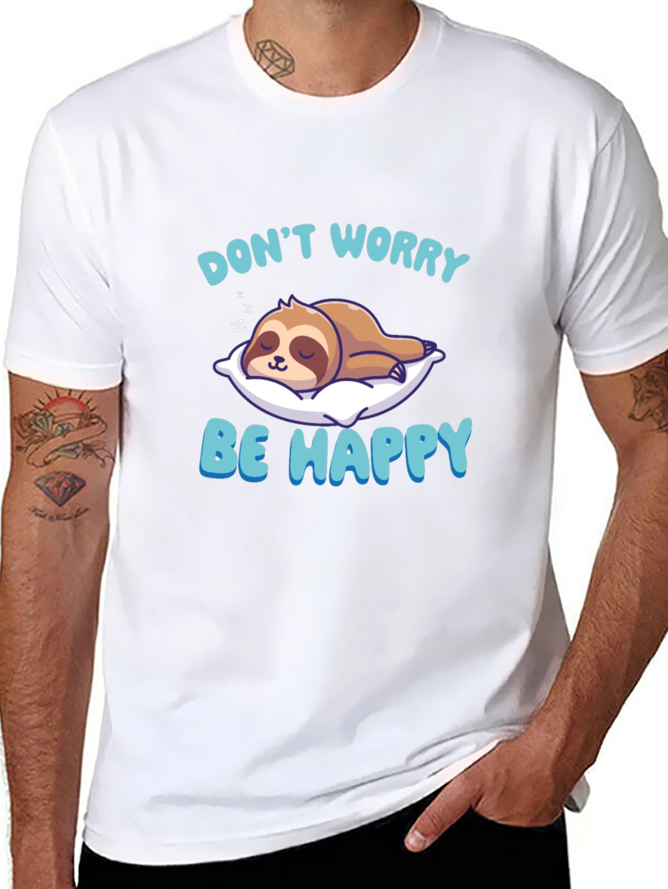 Dont Worry Be Happy Sloth T-Shirt