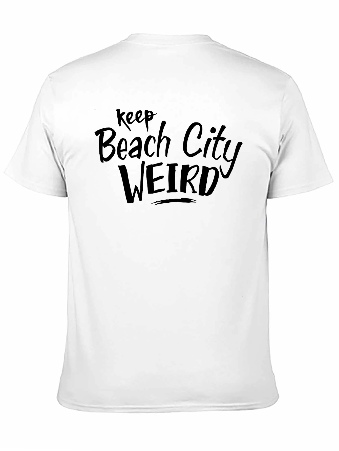 Keep Beach City Weird Graphic Tee - Black
