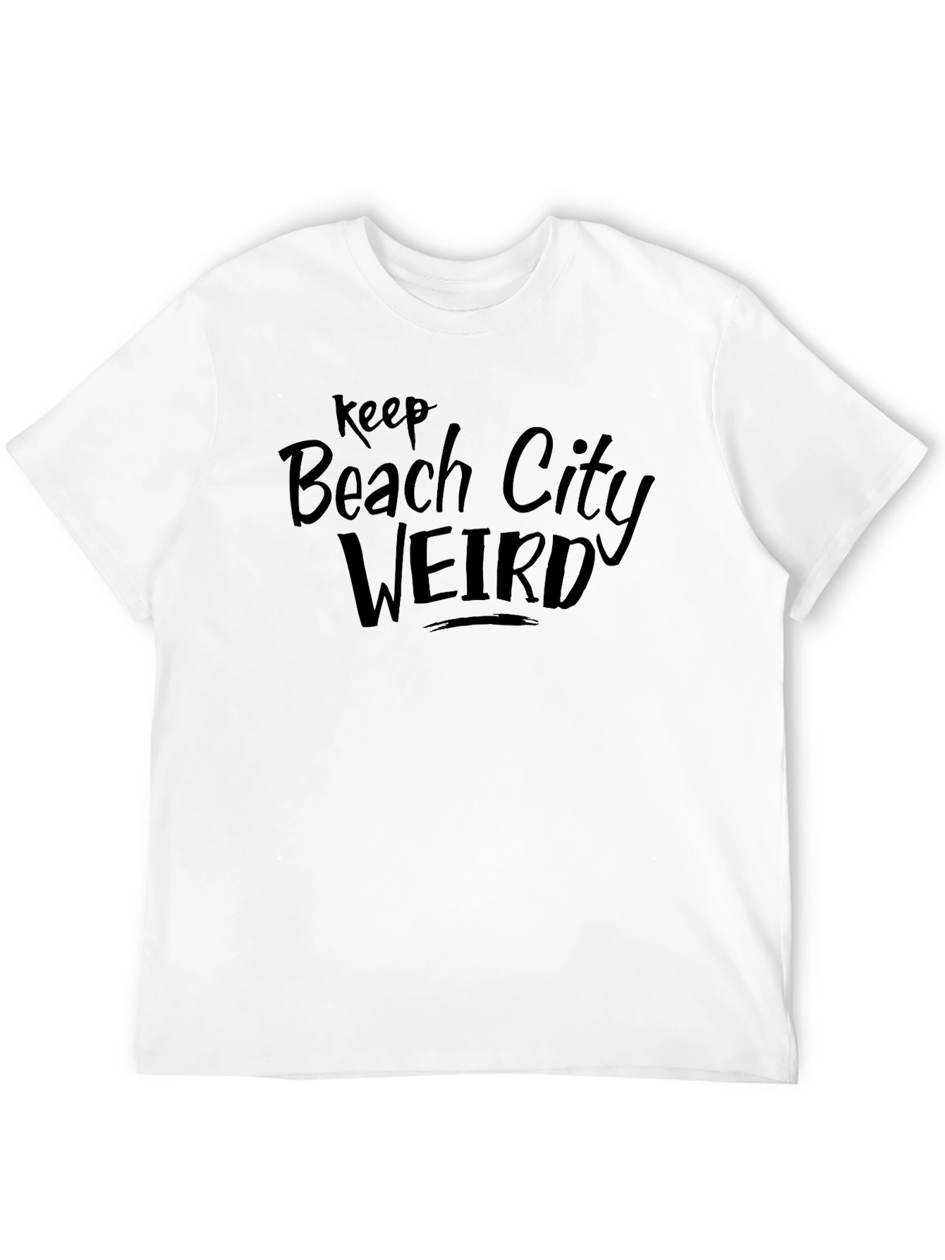 Keep Beach City Weird Graphic Tee - Black