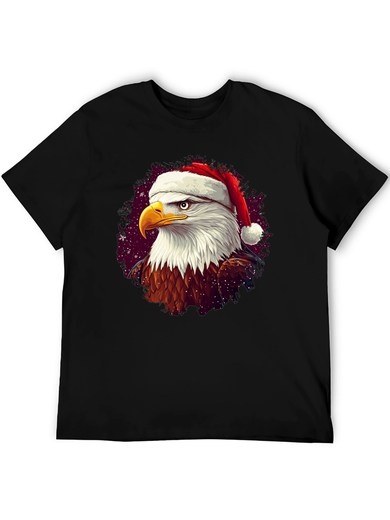 Festive Eagle T-Shirt: Christmas Holiday Apparel