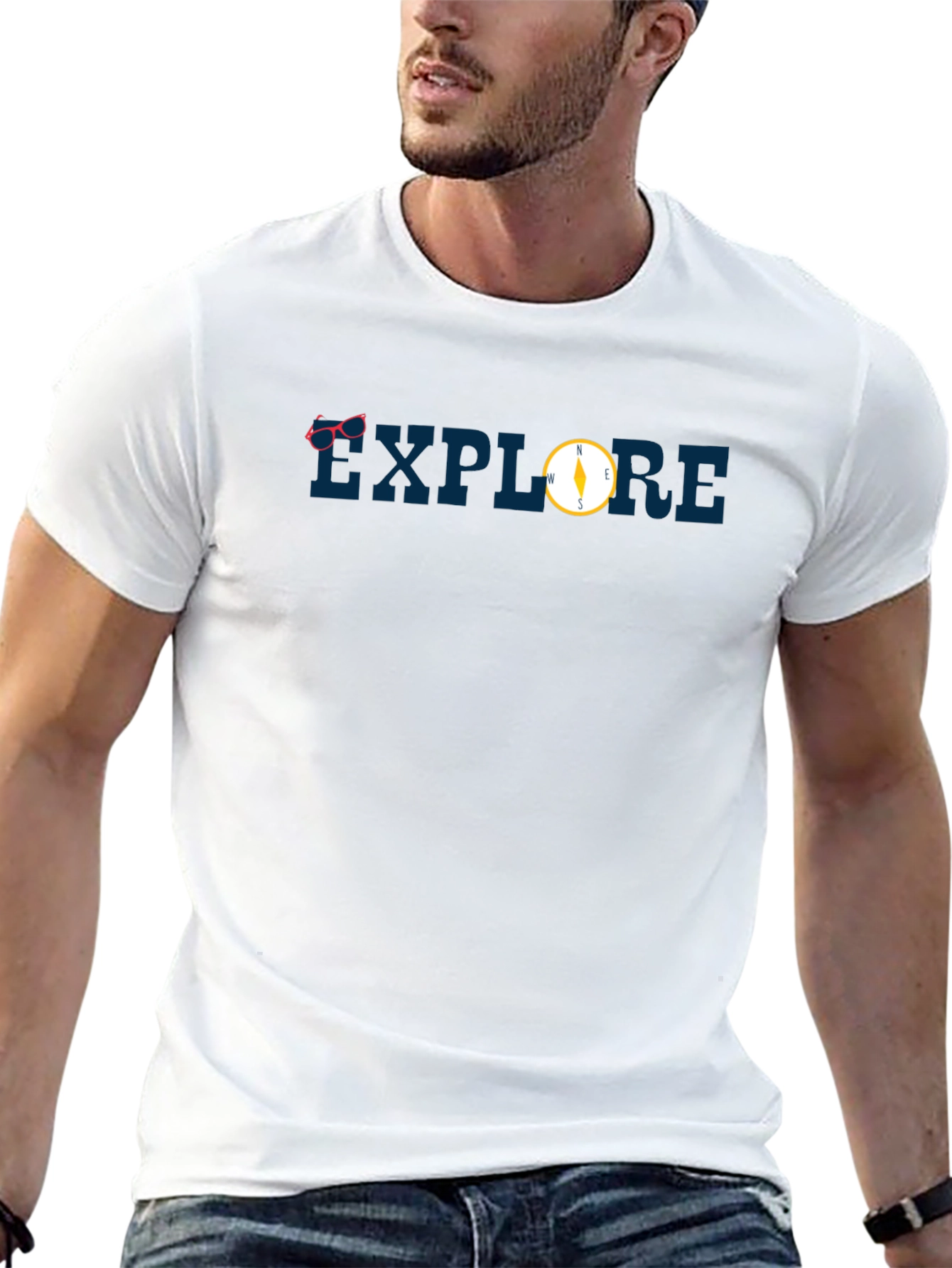 Explore T-Shirt Compass Graphic Tee