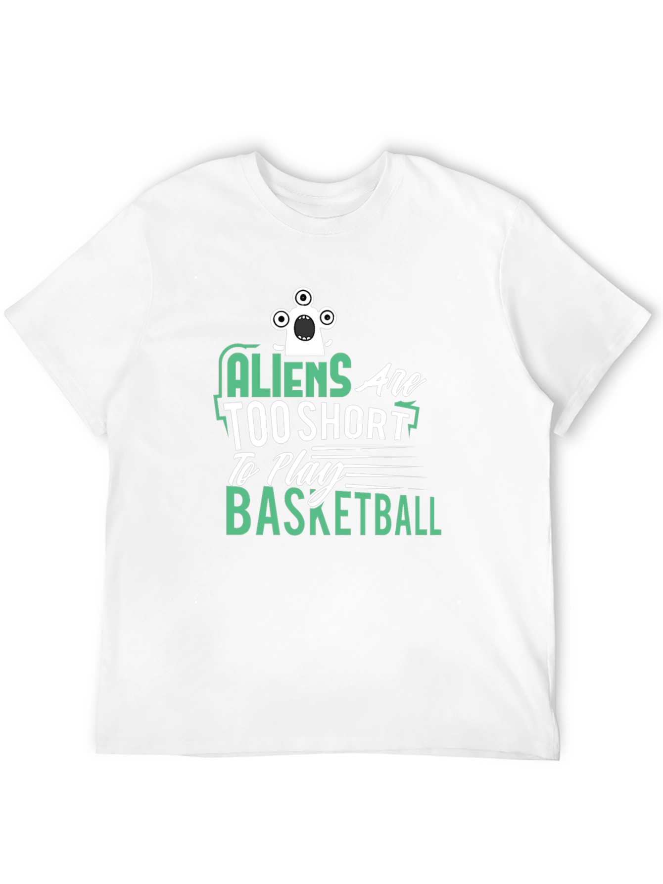 Aliens Basketball Graphic Tee - Black T-Shirt