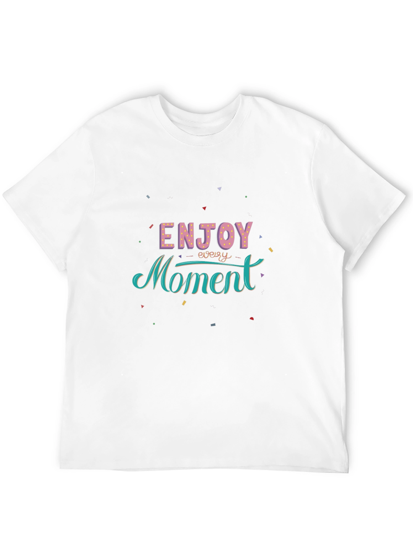 Enjoy Every Moment Graphic Black T-Shirt