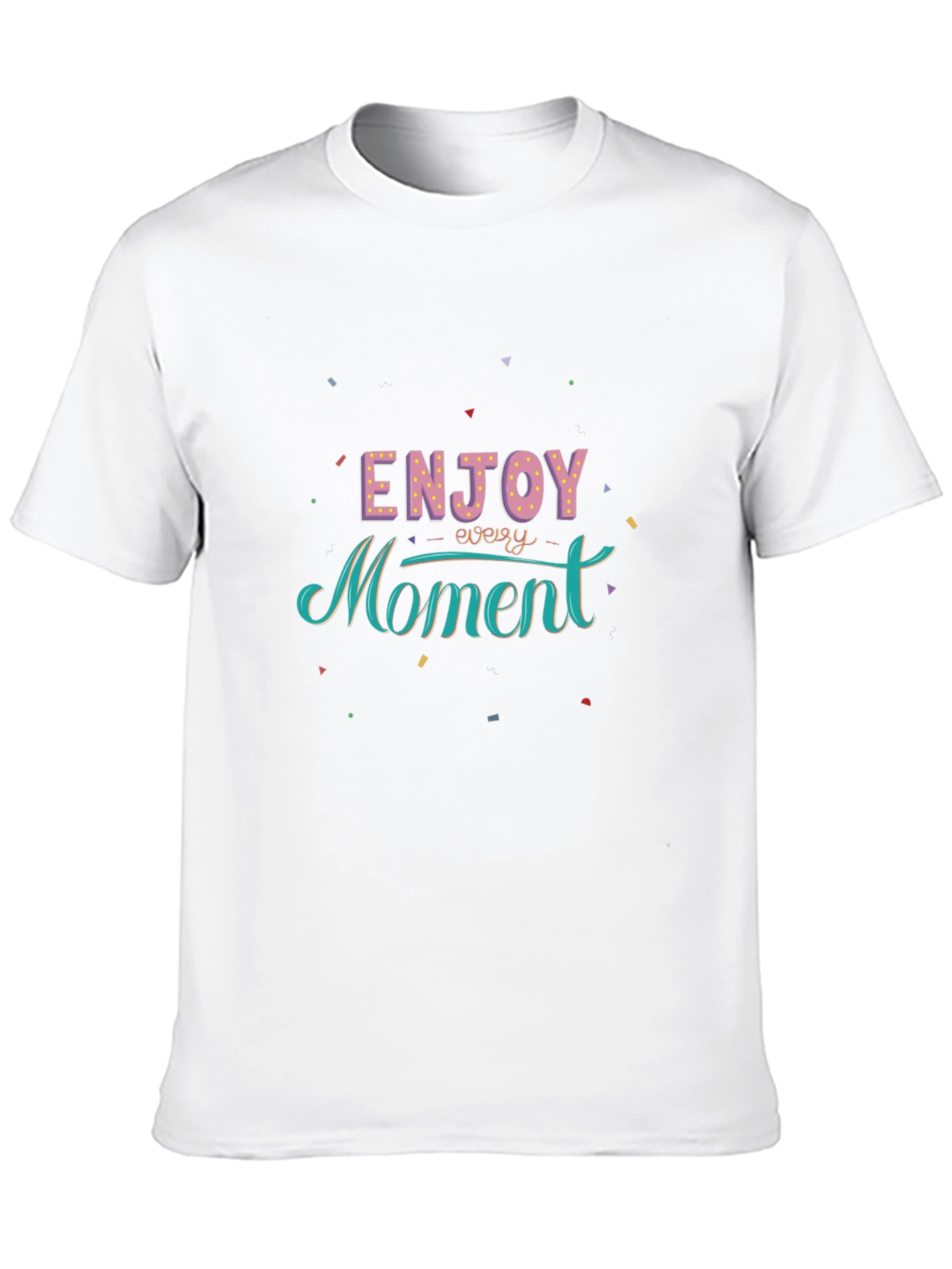 Enjoy Every Moment Graphic Black T-Shirt