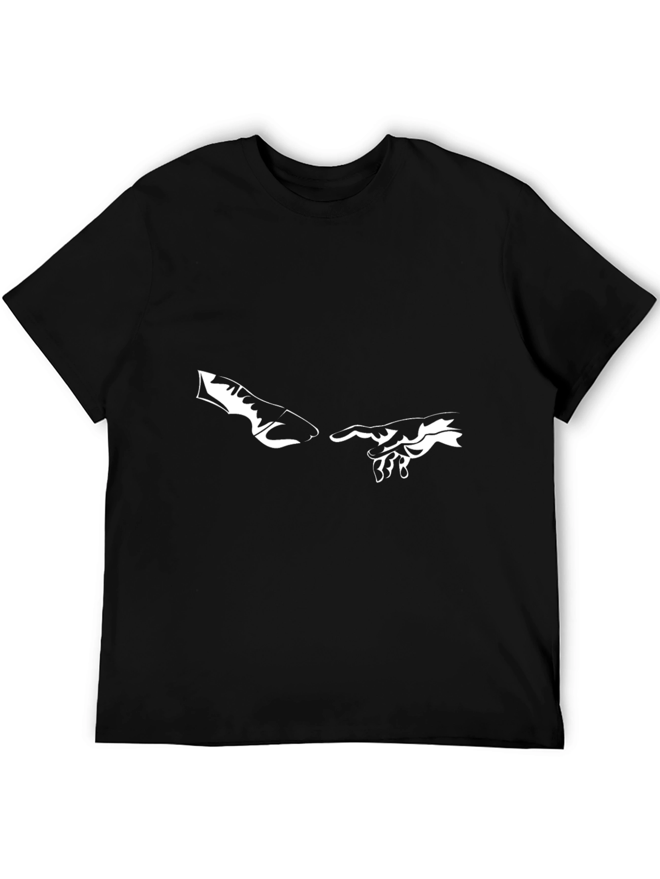 Creation of Adam Graphic Tee - Black Cotton T-Shirt