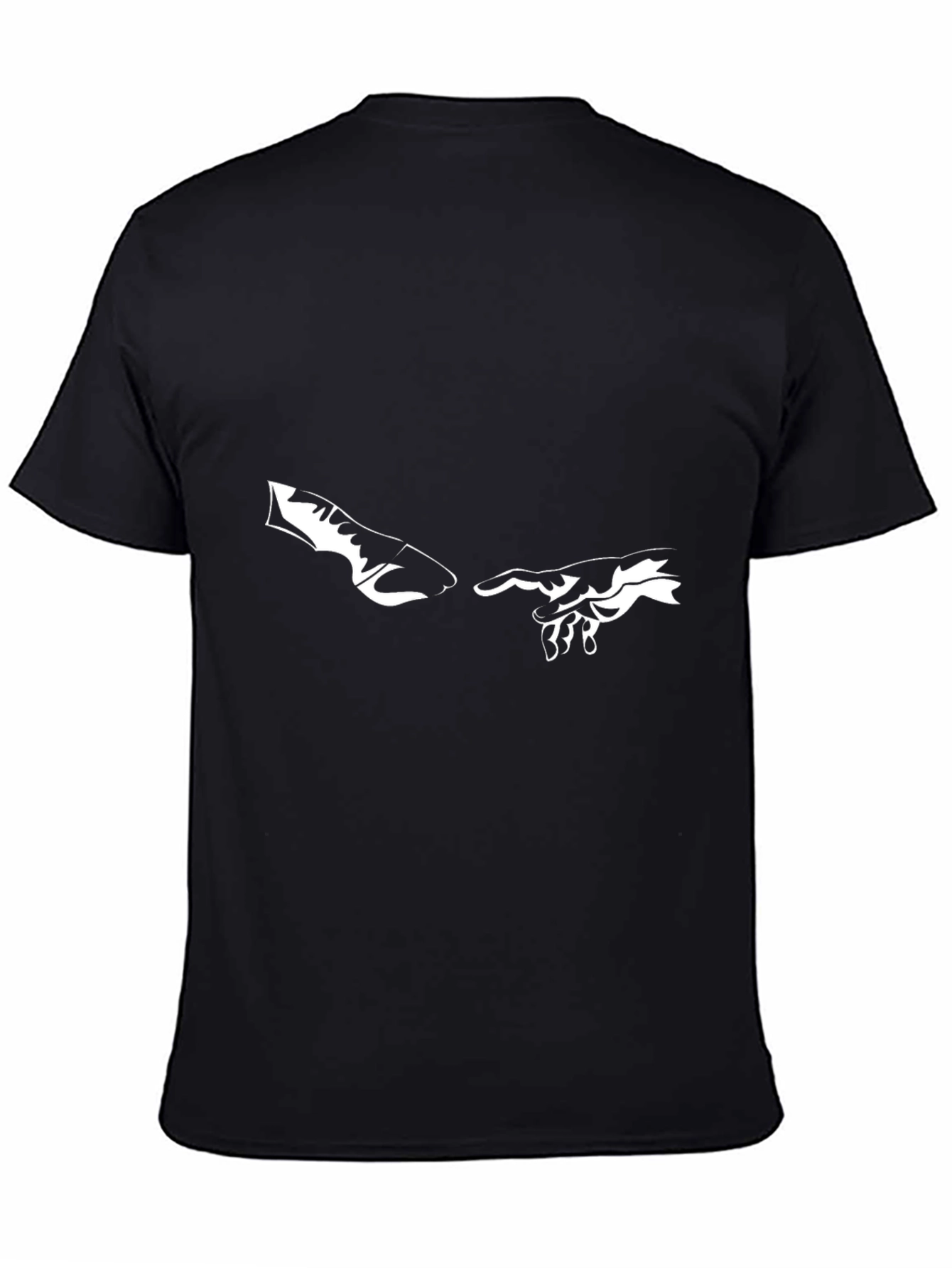 Creation of Adam Graphic Tee - Black Cotton T-Shirt