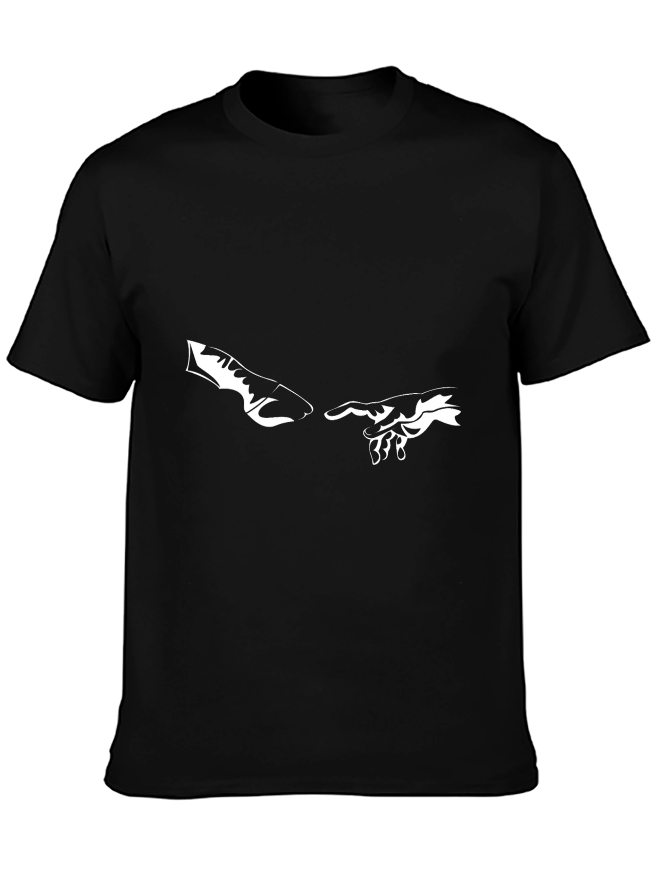 Creation of Adam Graphic Tee - Black Cotton T-Shirt