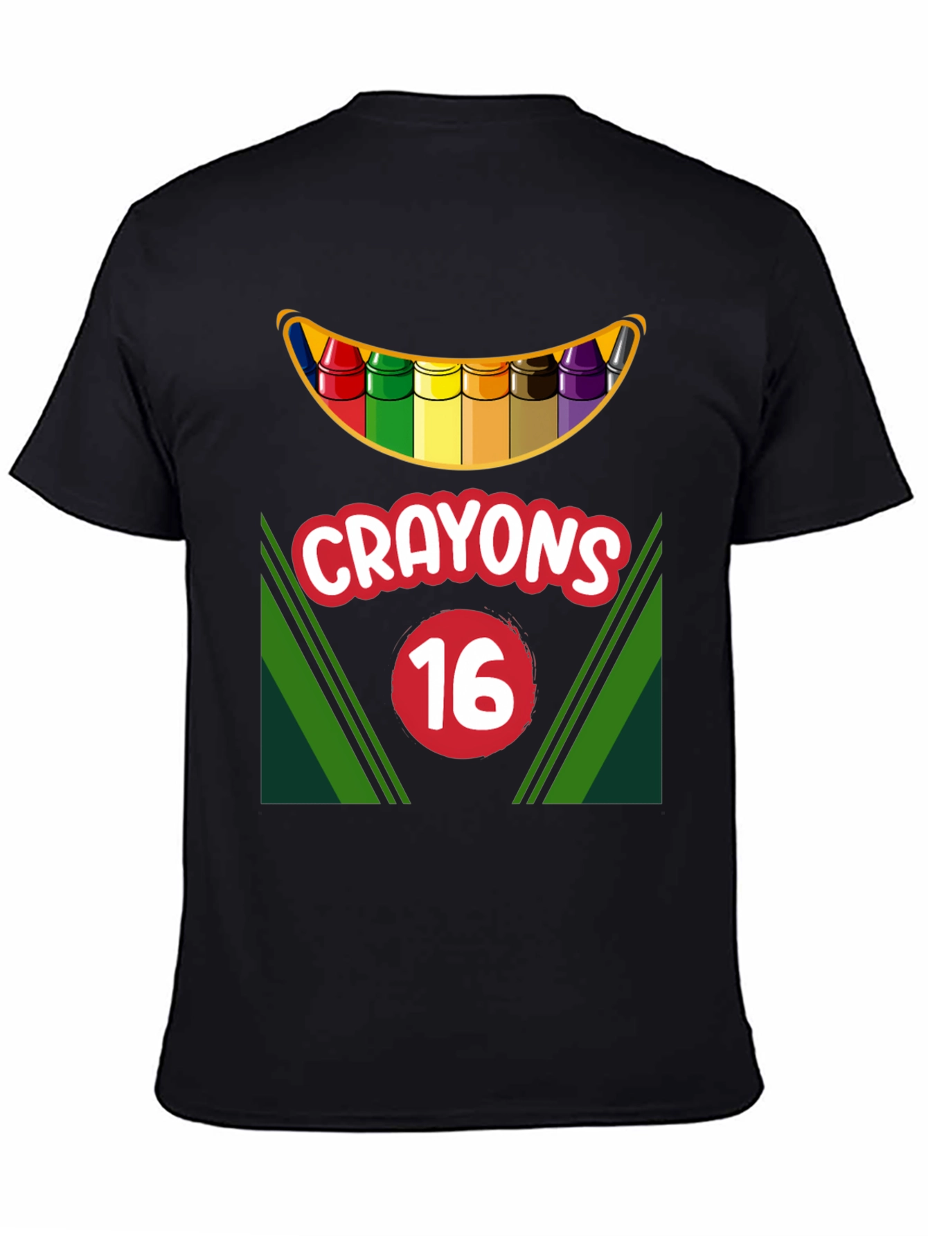 Crayons 16 T-Shirt Funny Art Teacher Shirt