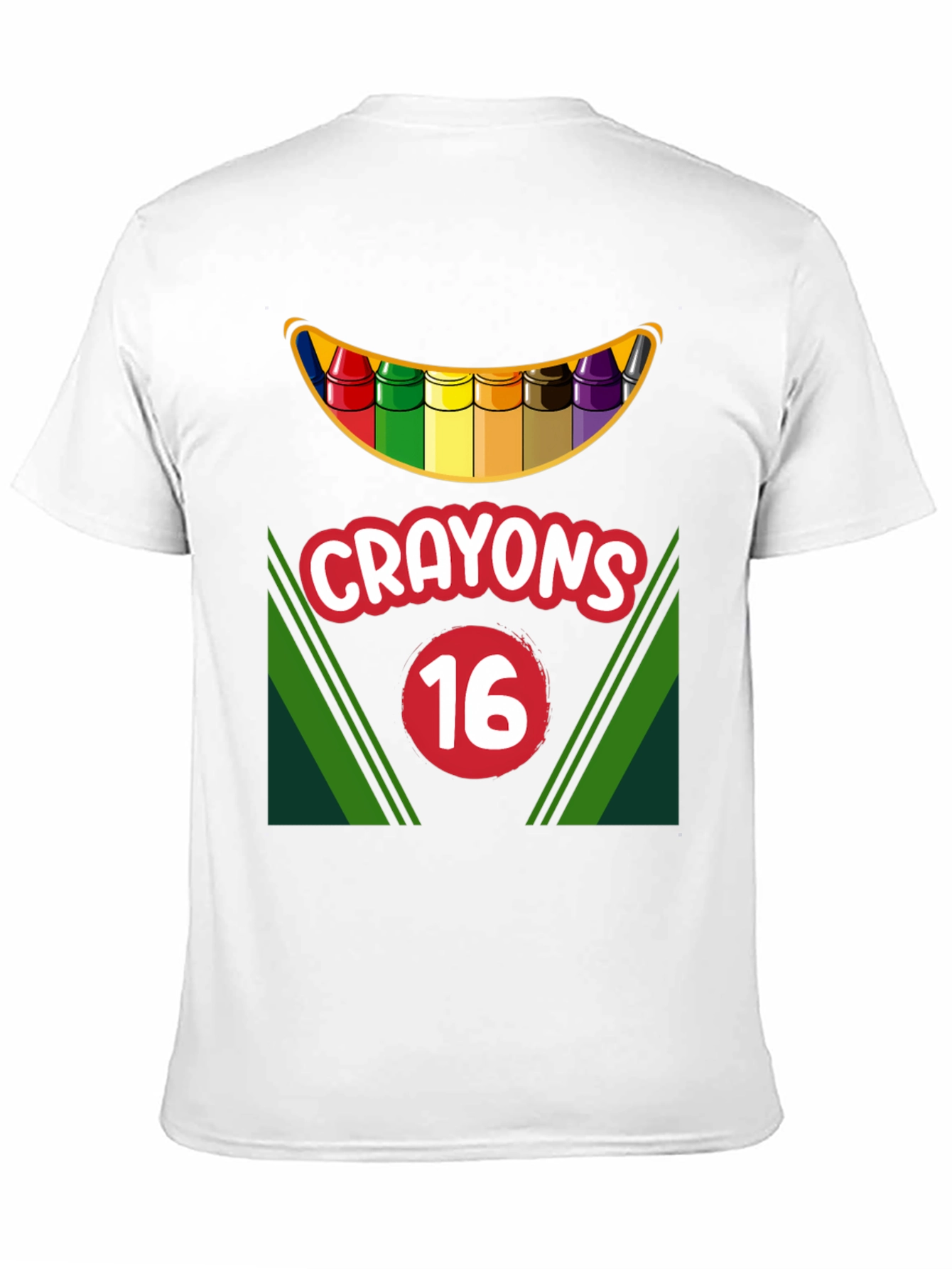 Crayons 16 T-Shirt Funny Art Teacher Shirt