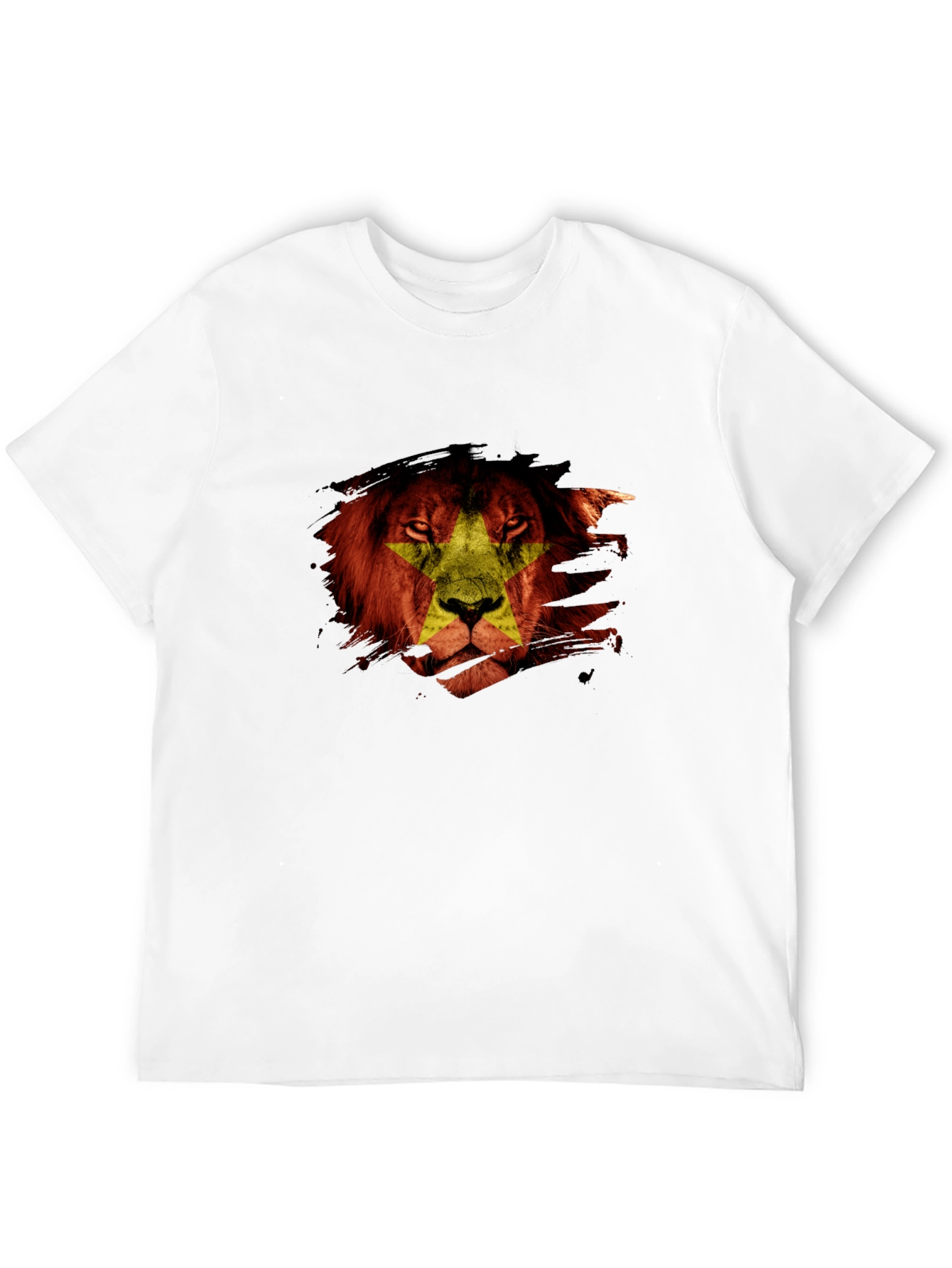 Lion Star Graphic Black T-Shirt