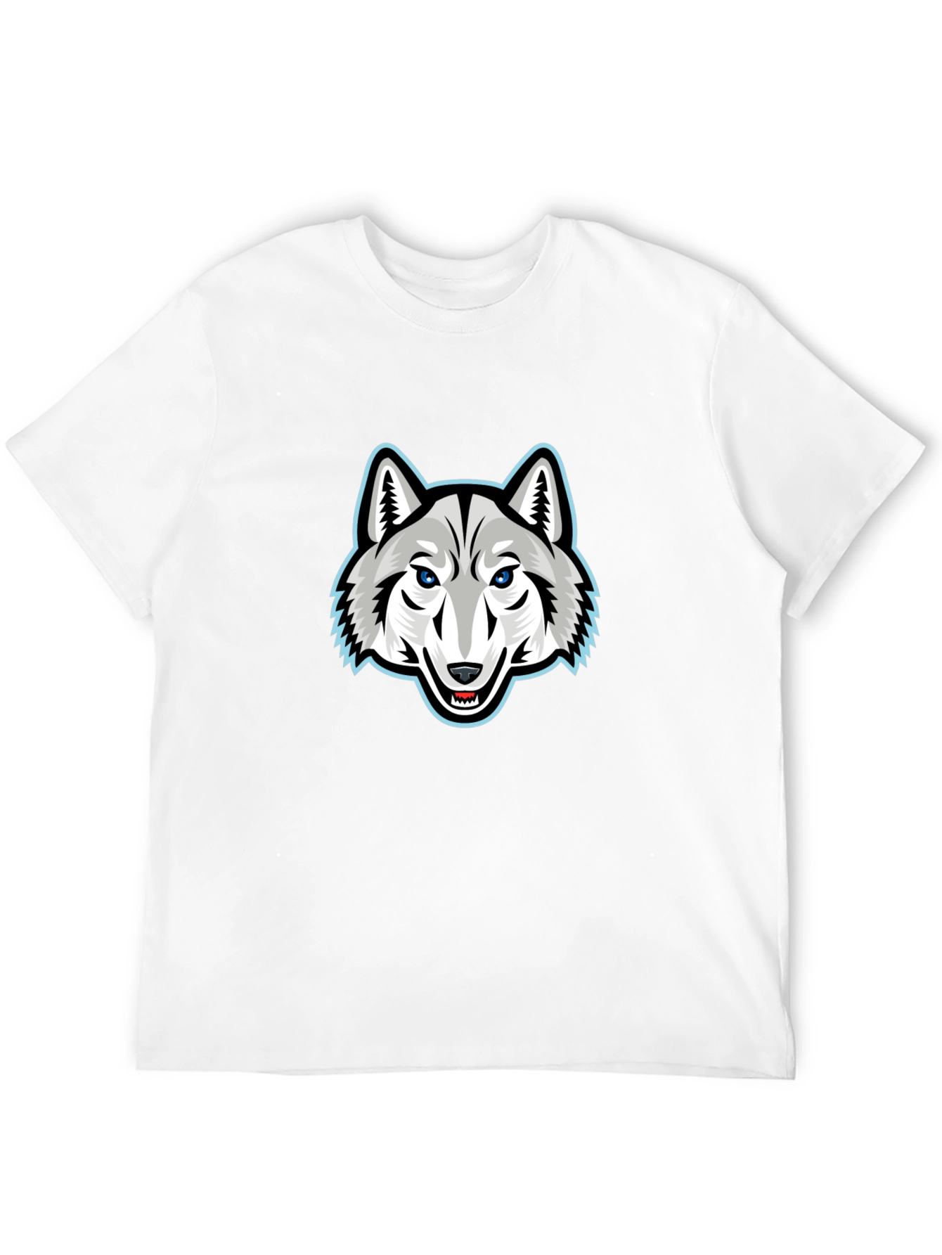 Cool Wolf Graphic T-Shirt - Black