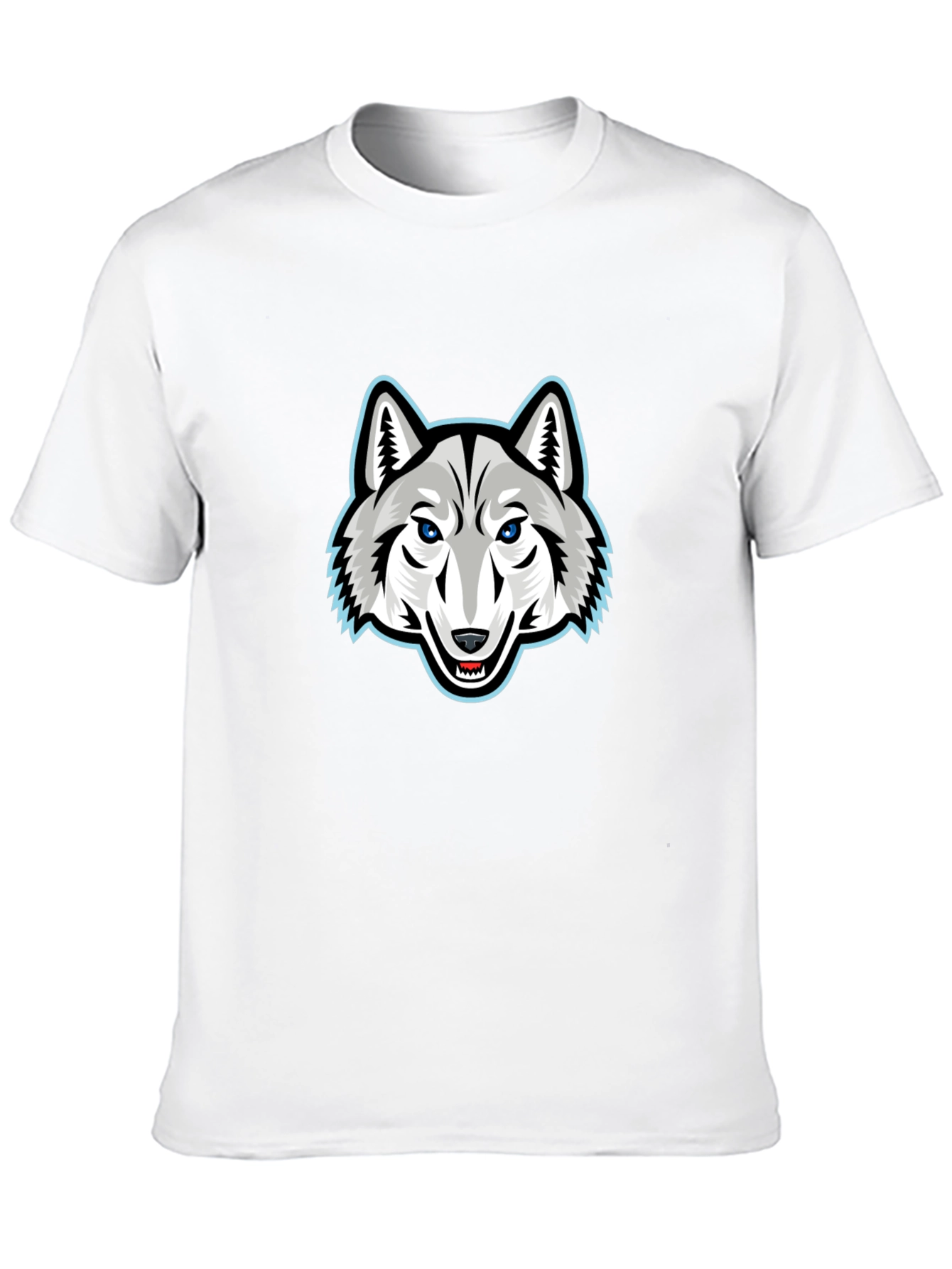 Cool Wolf Graphic T-Shirt - Black