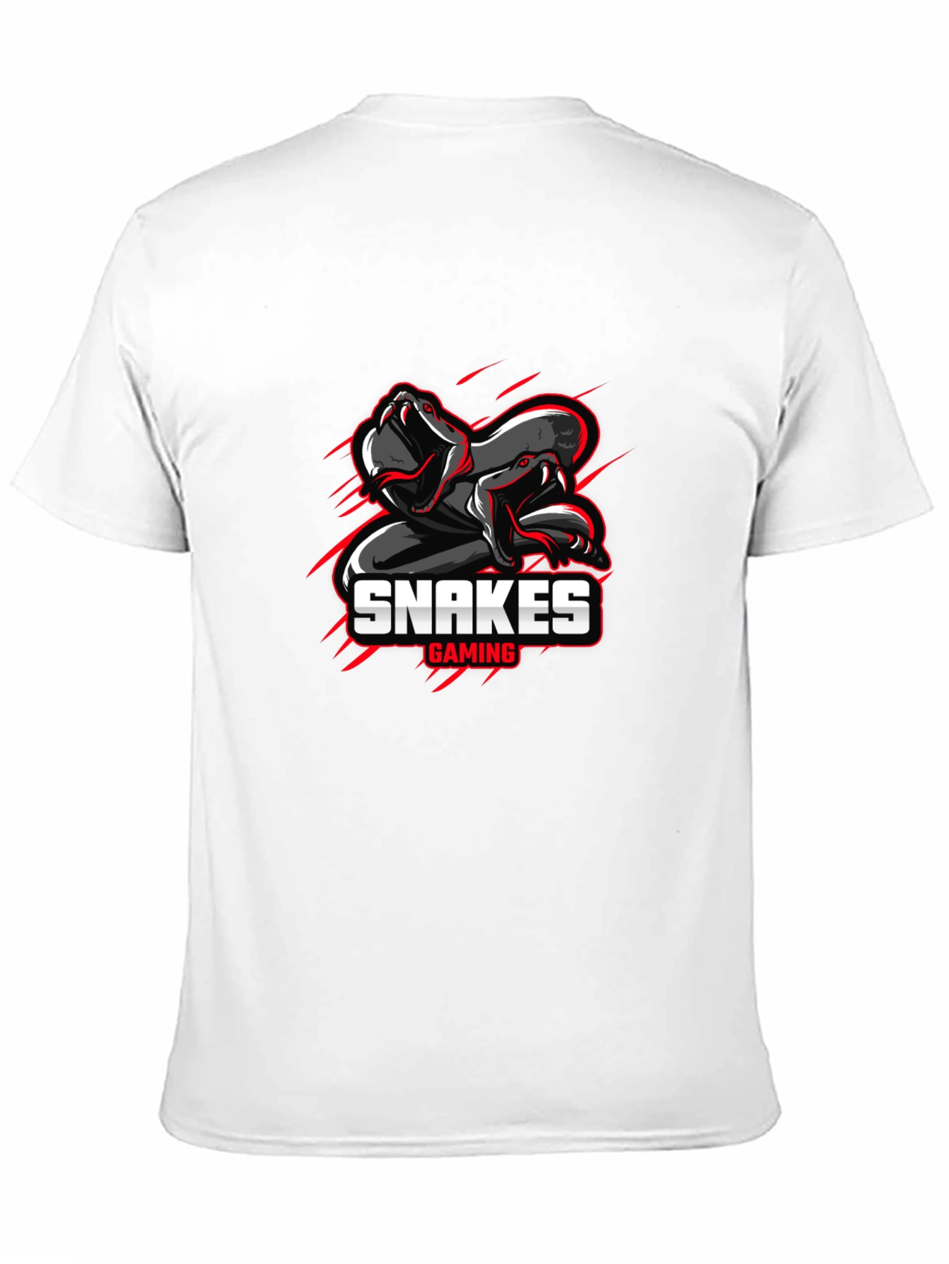 Snakes Gaming Black T-Shirt - Mens Graphic Tee