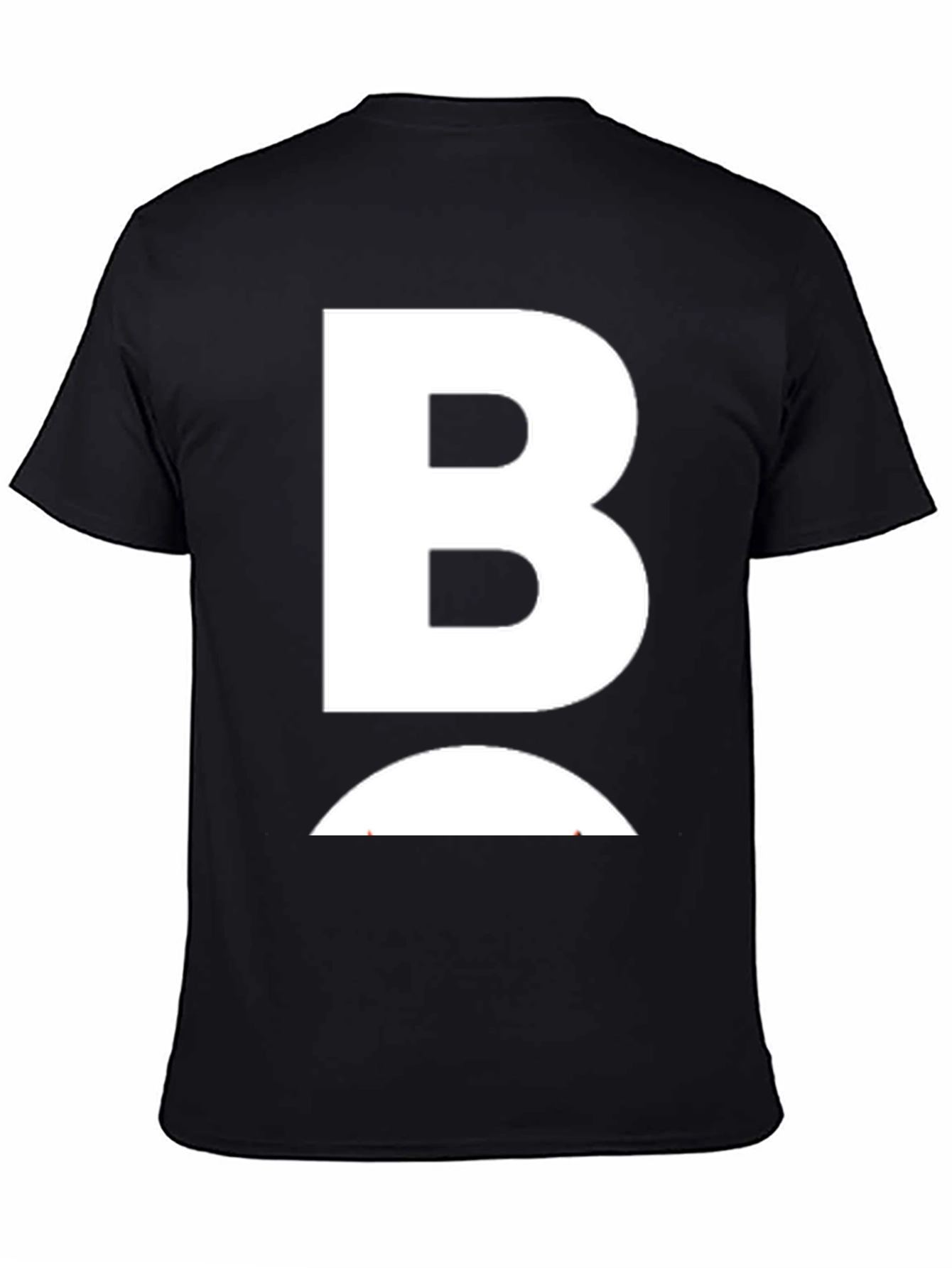 Bold B Graphic Tee - Stylish Black Cotton T-Shirt