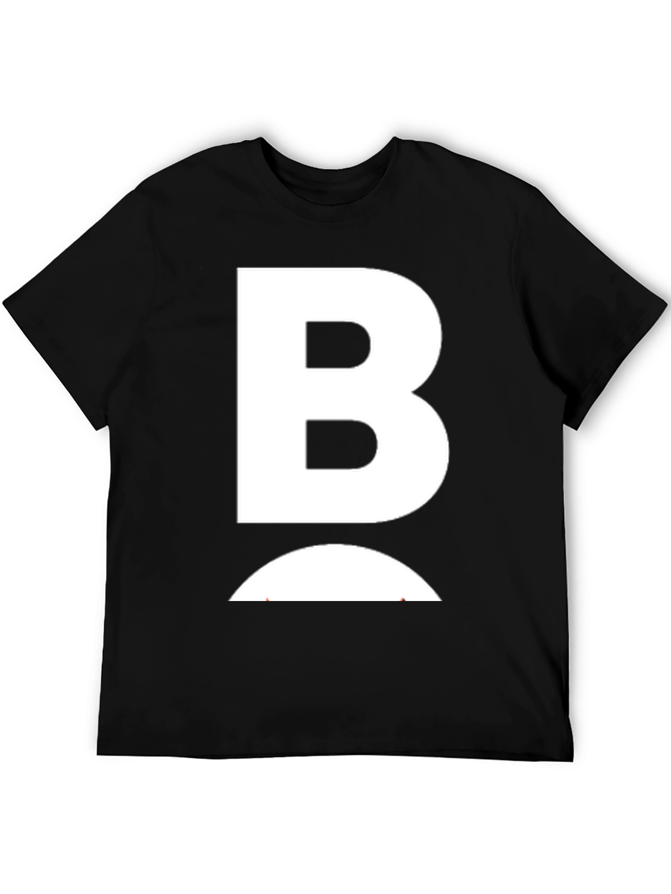 Bold B Graphic Tee - Stylish Black Cotton T-Shirt