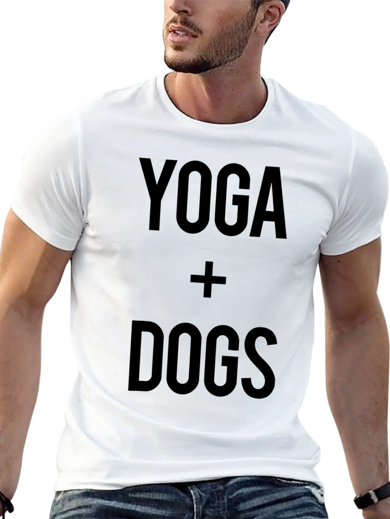 Yoga + Dogs Graphic Tee - Unisex Casual Shirt