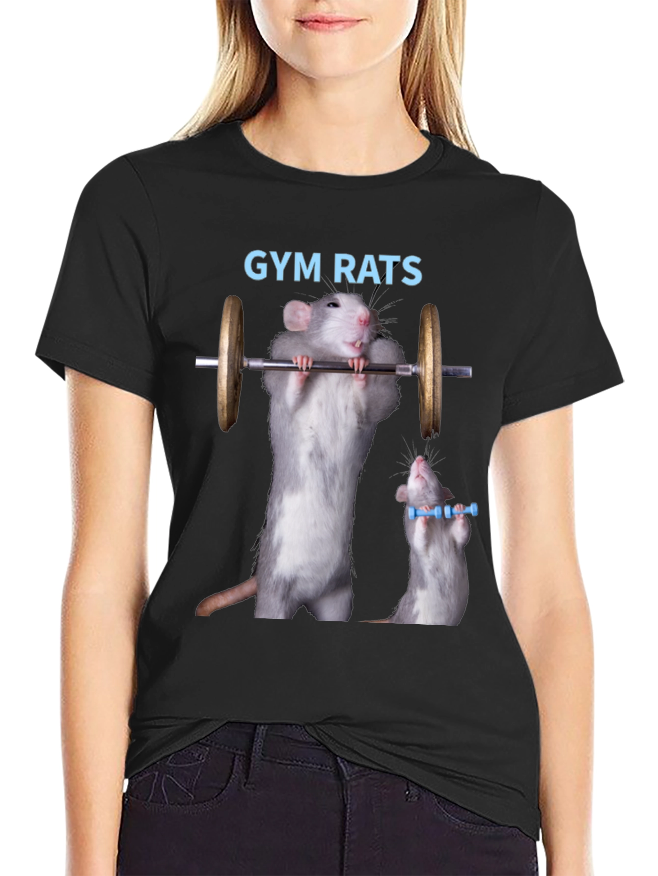 Gym Rats Graphic Tee - Funny Workout Shirt
