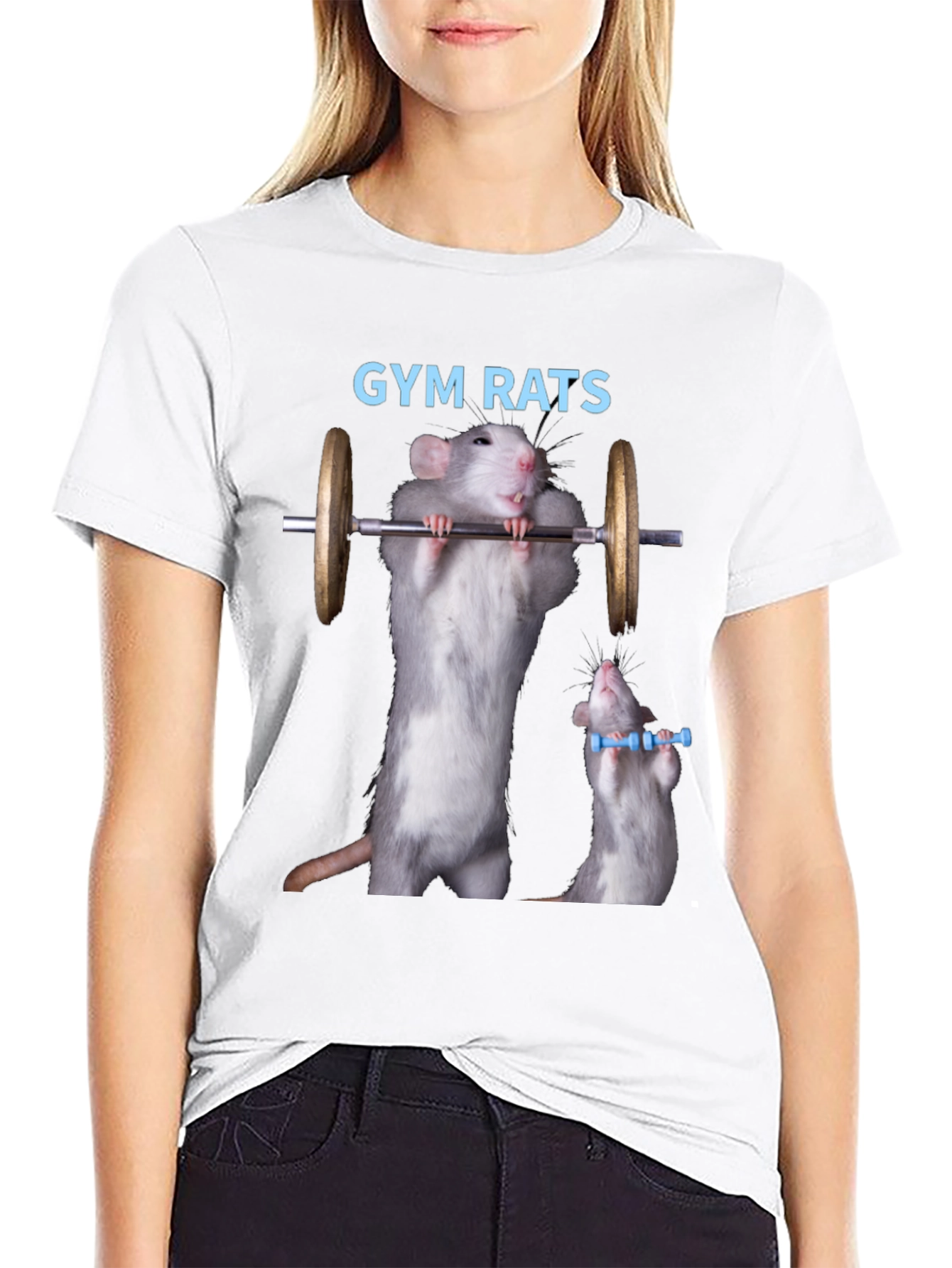 Gym Rats Graphic Tee - Funny Workout Shirt