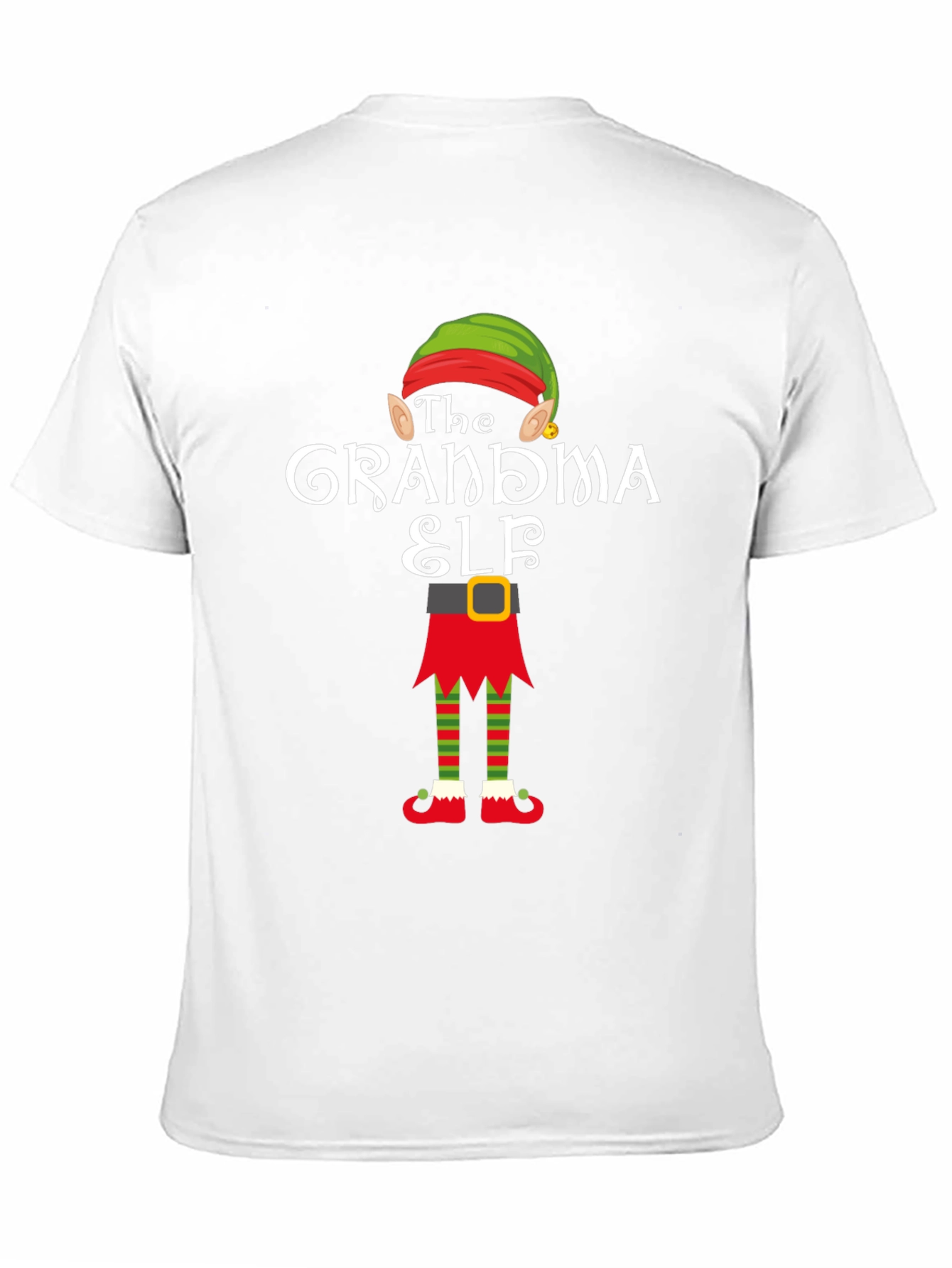 Grandma Elf Graphic Tee - Festive Holiday T-Shirt