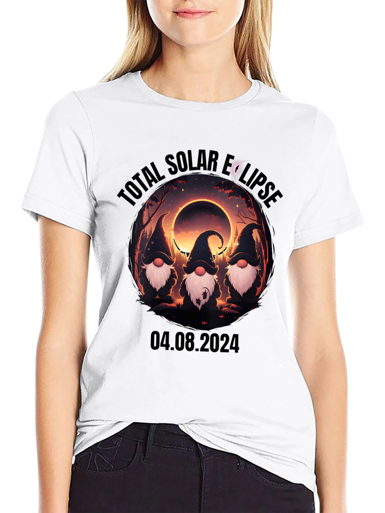 Total Solar Eclipse Gnomes T-Shirt - August 4 2024