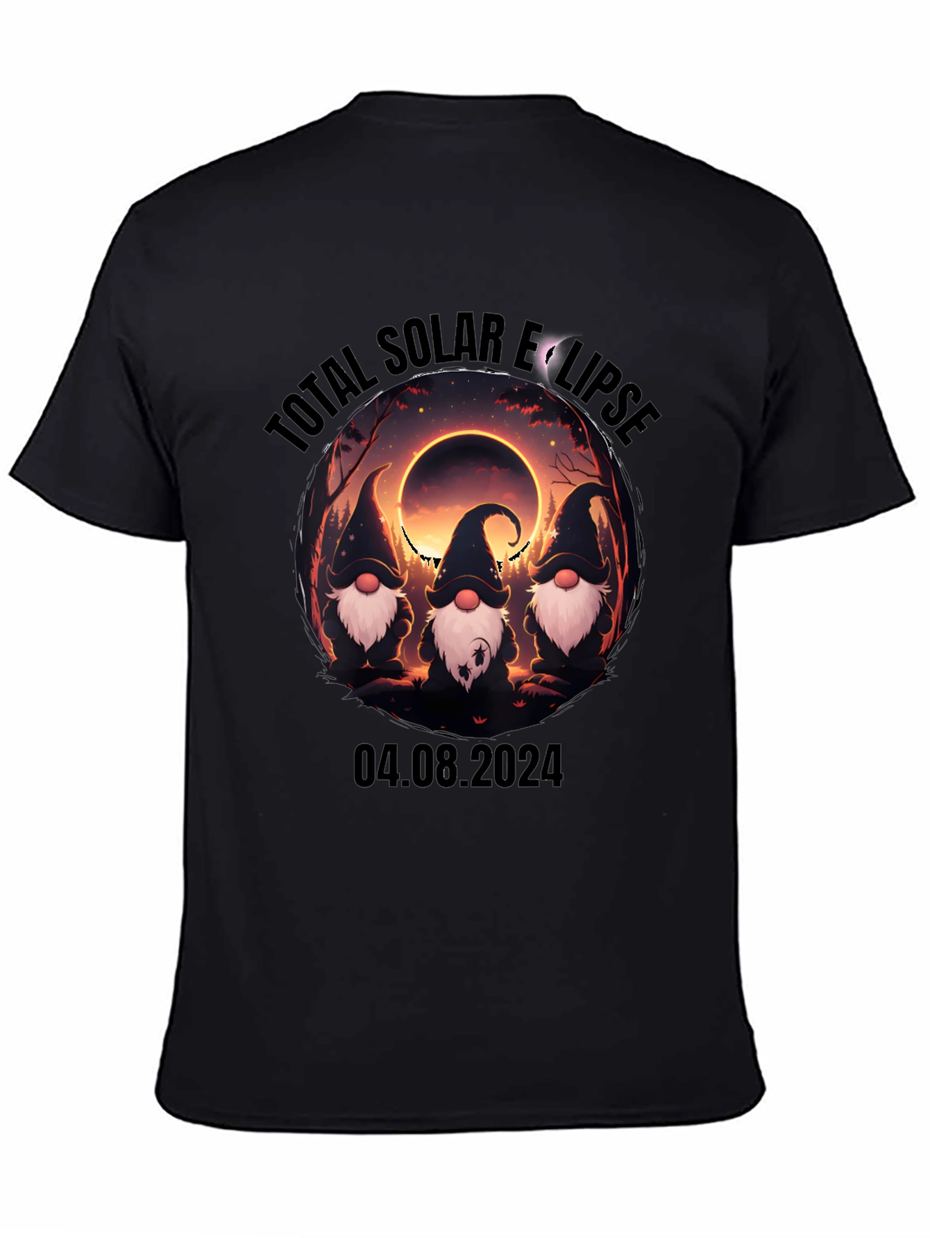 Total Solar Eclipse Gnomes T-Shirt - August 4 2024