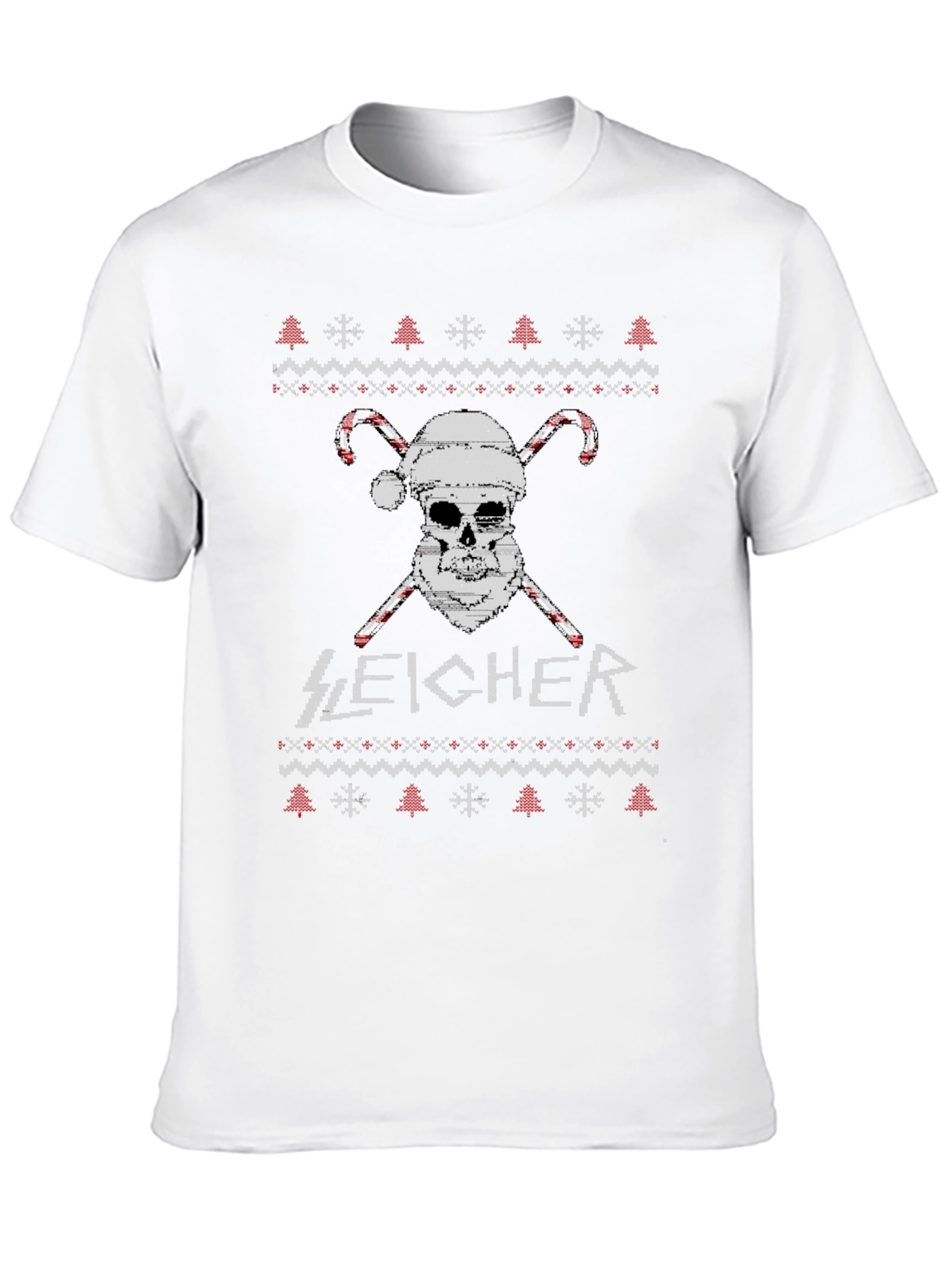 Sleigh-er Christmas Skull T-Shirt